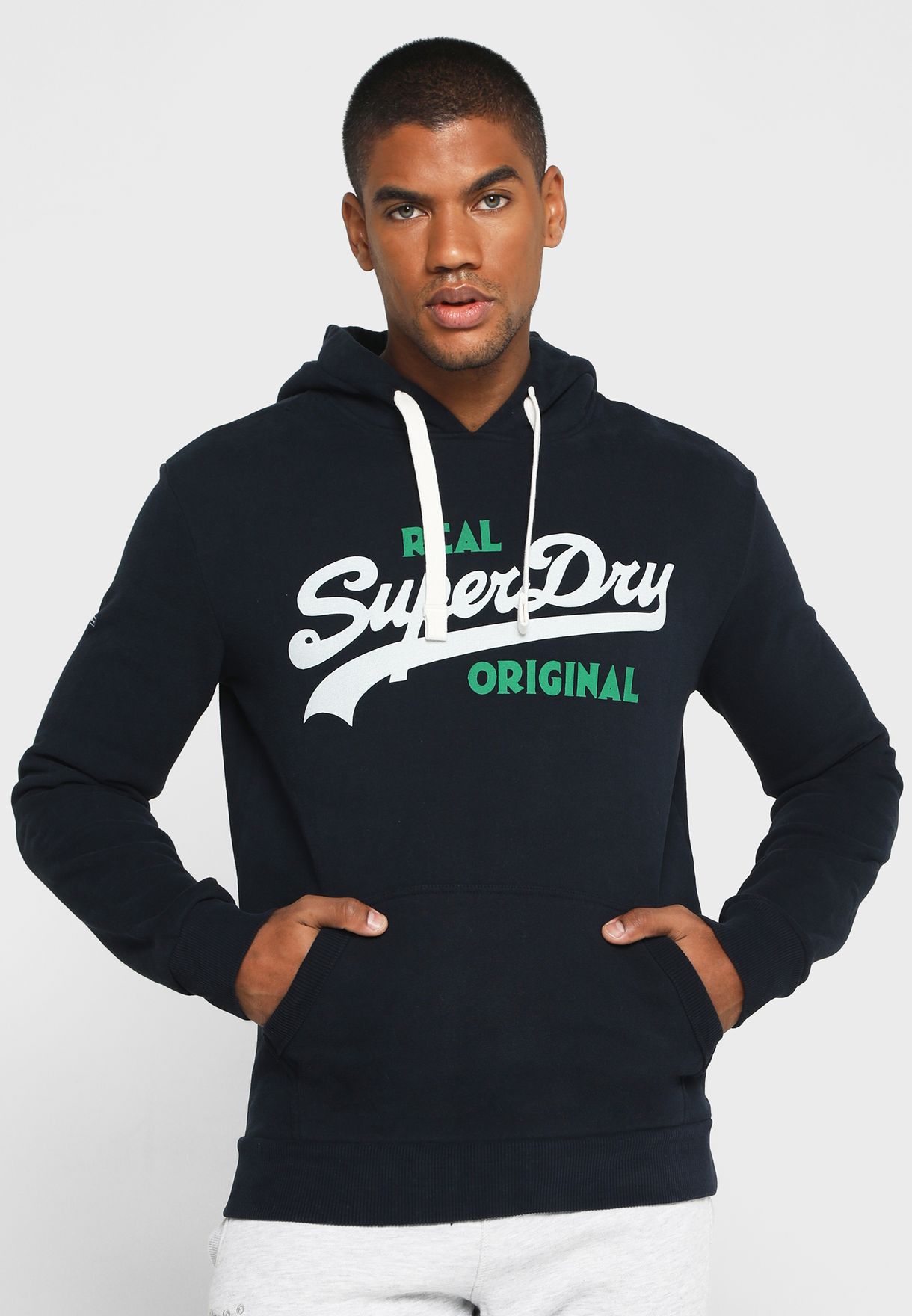zuur aftrekken voorjaar Buy Superdry navy Vintage Logo Hoodie for Men in MENA, Worldwide