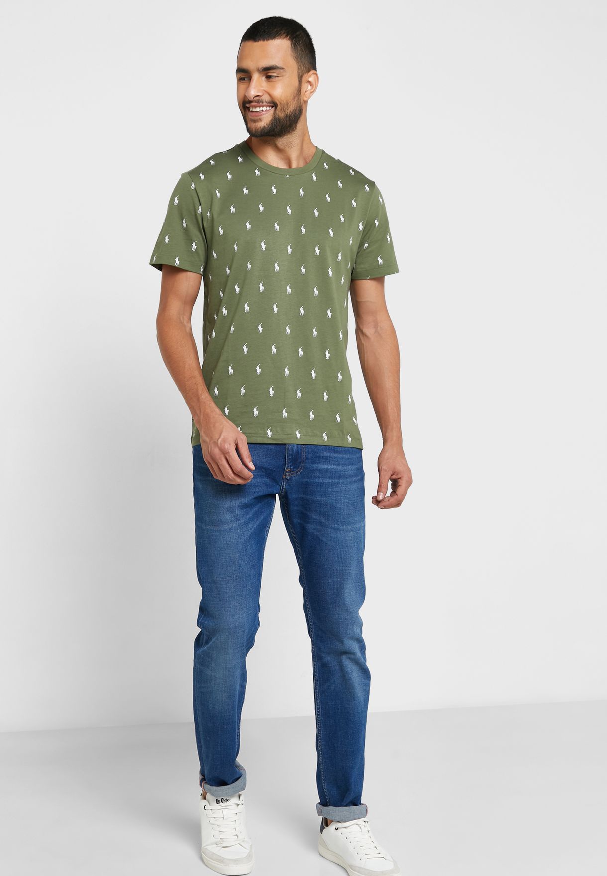 Logo Print Crew Neck T-Shirt