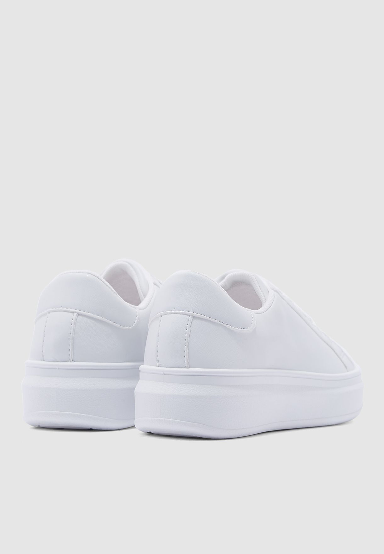Buy Topshop white Cuba Lace Up Trainers 