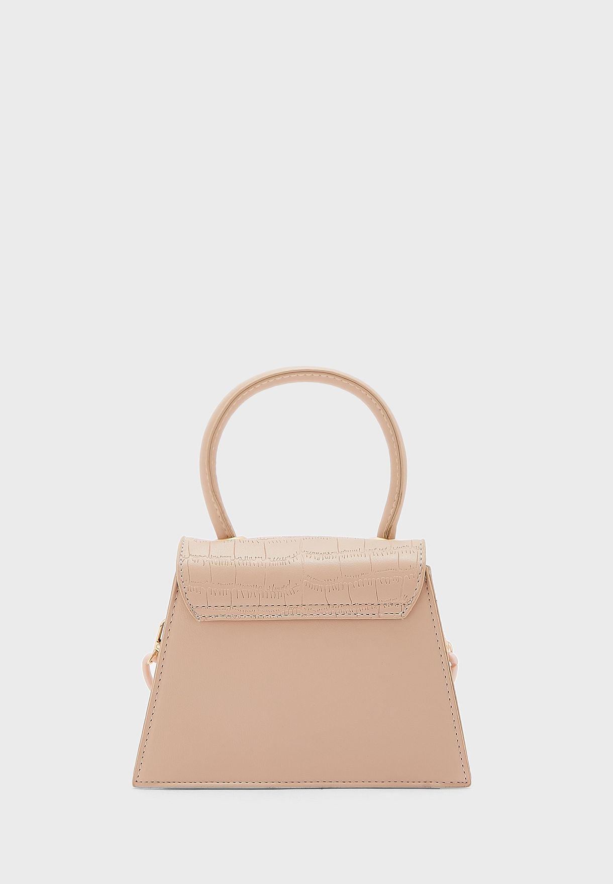 Croc Effect Mini Tote Bag 