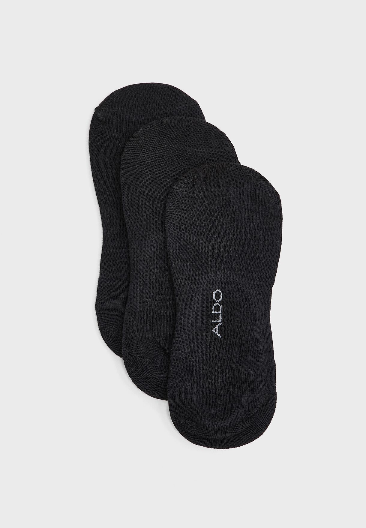 Buy Aldo black 3 Pack Forgen Invisible Socks Men in MENA, Worldwide - FORENG/ 001
