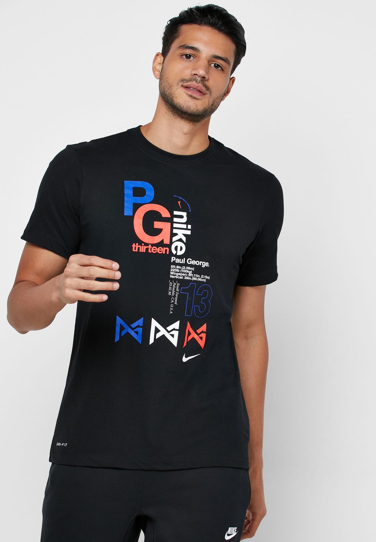 Buy Nike black Paul George T-Shirt for 