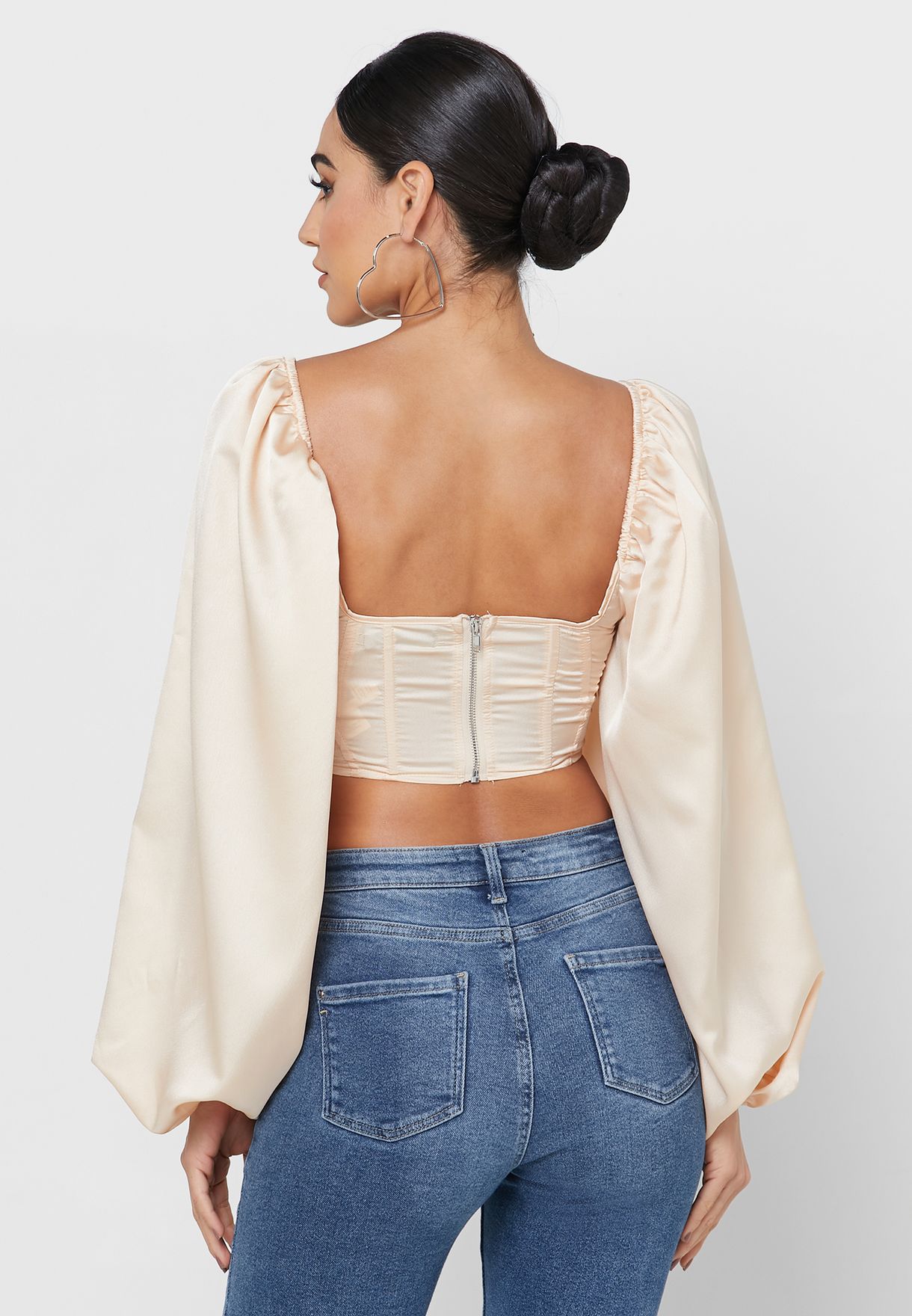 Square Neck Puff Sleeve Top