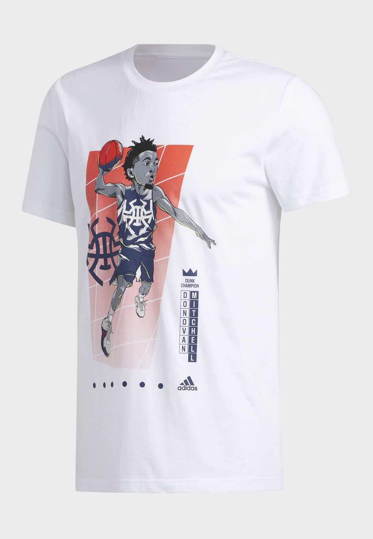 Buy Adidas White Donovan Geek Up T Shirt For Men In Manama Other Cities Fm4760