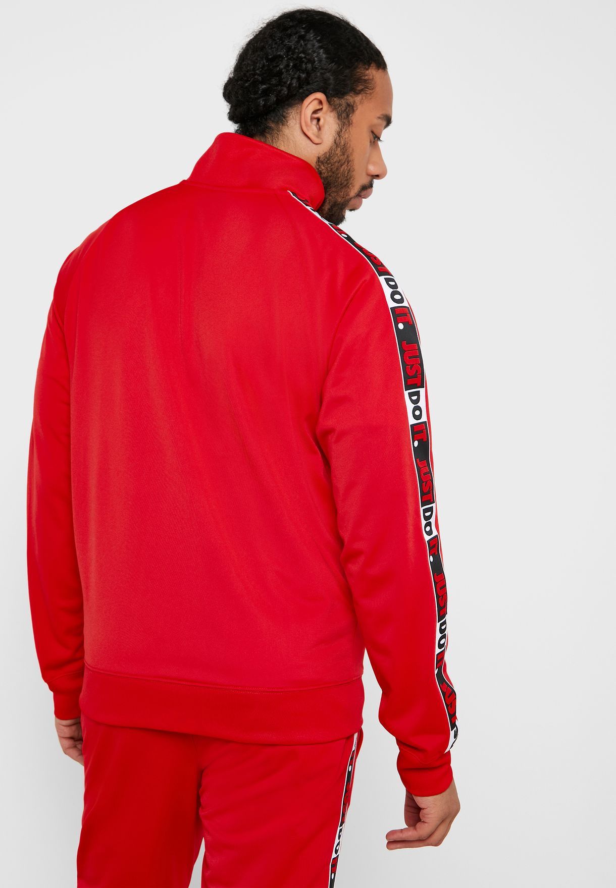 red nike just do it hoodie