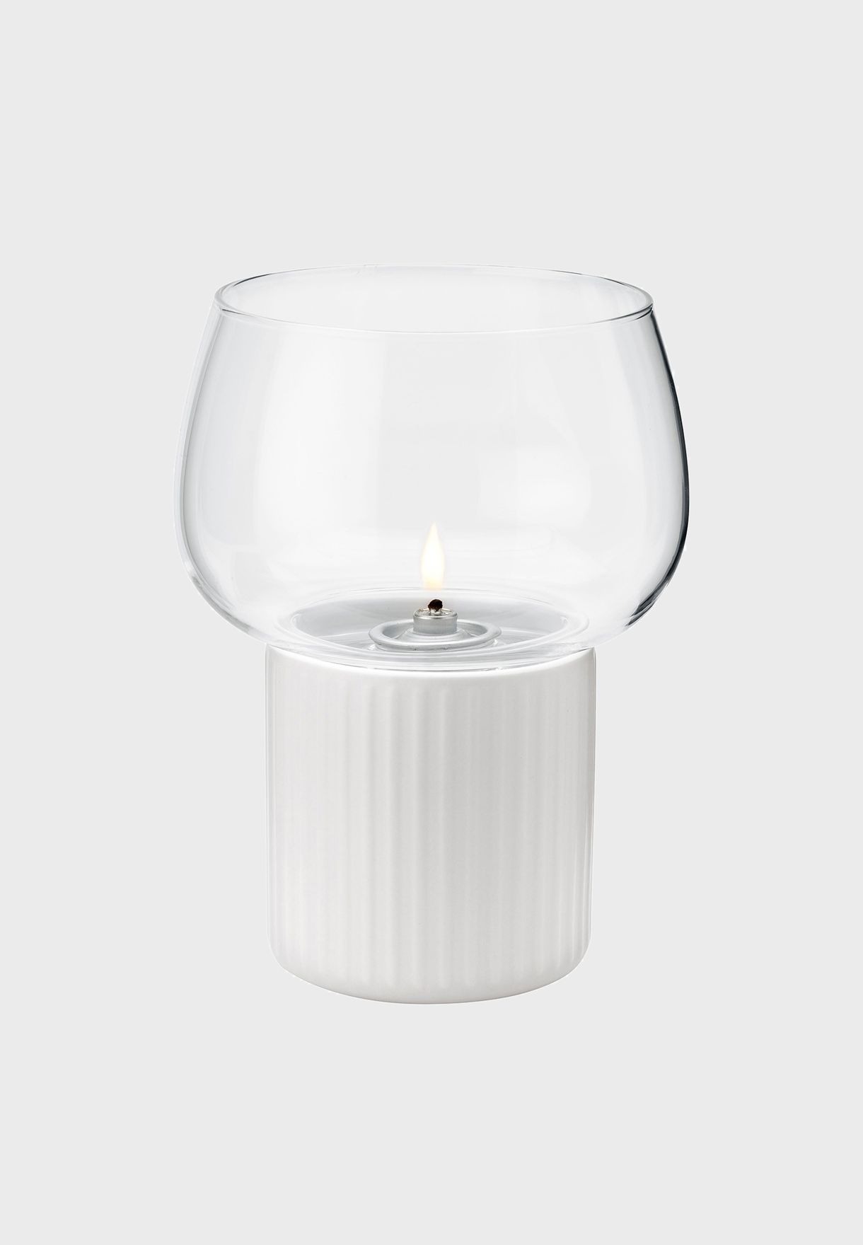 Hygge Hurricane Candle Holder - White