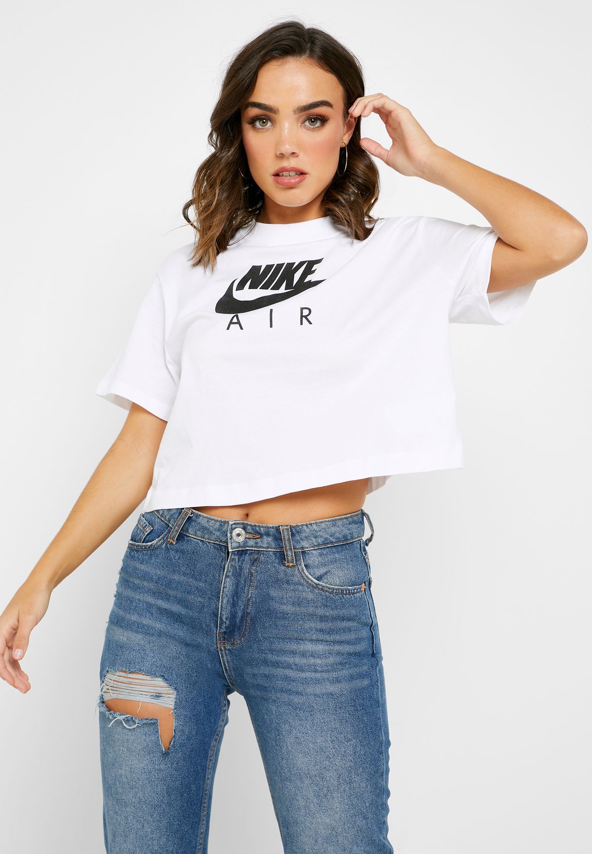 Buy Nike white NSW Air T-Shirt for 