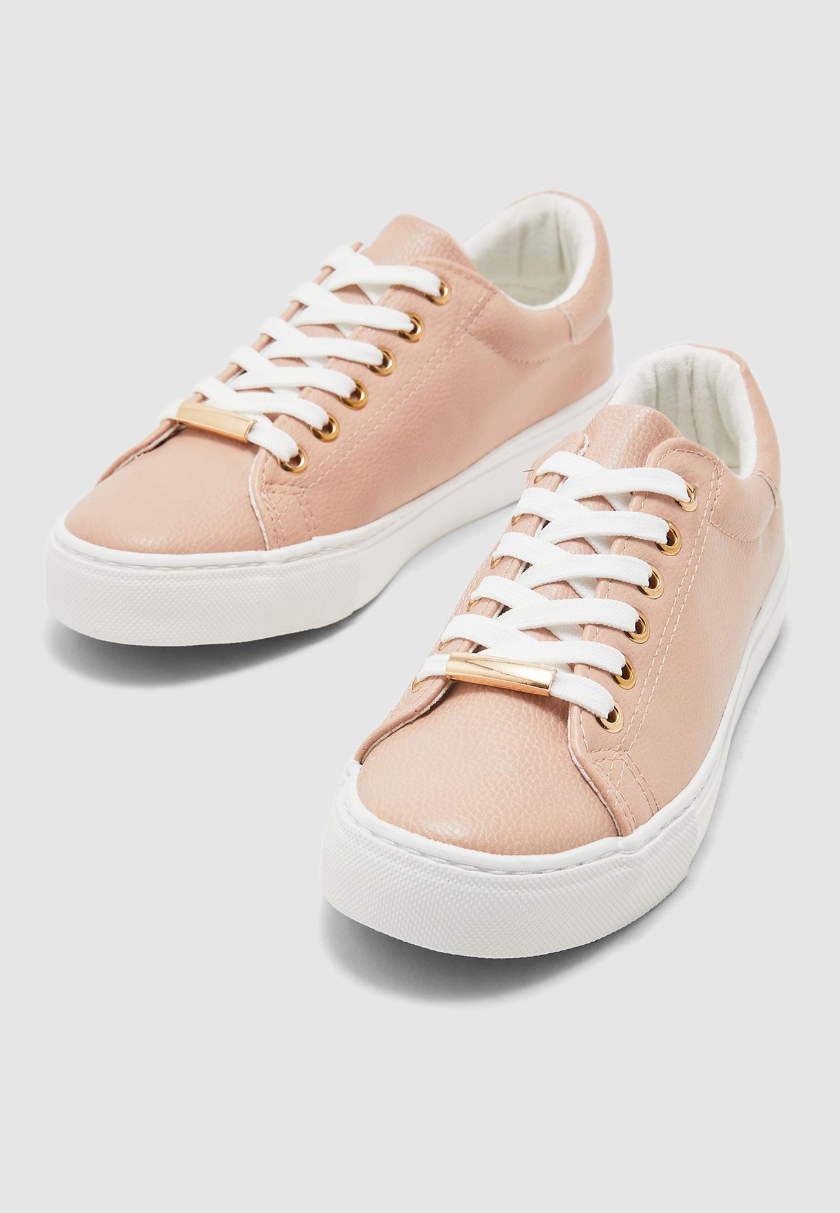 new look lace up sneaker