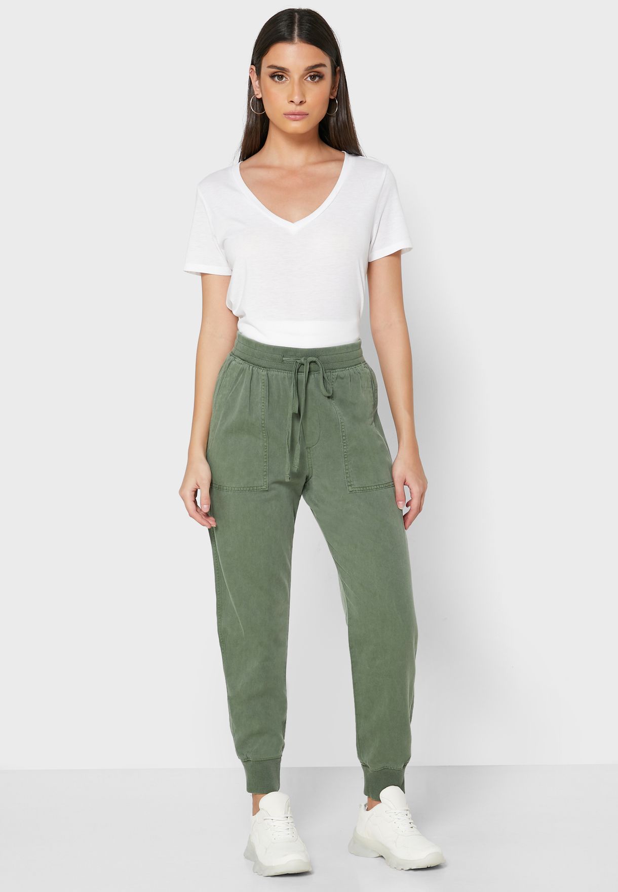 gap tie waist pants