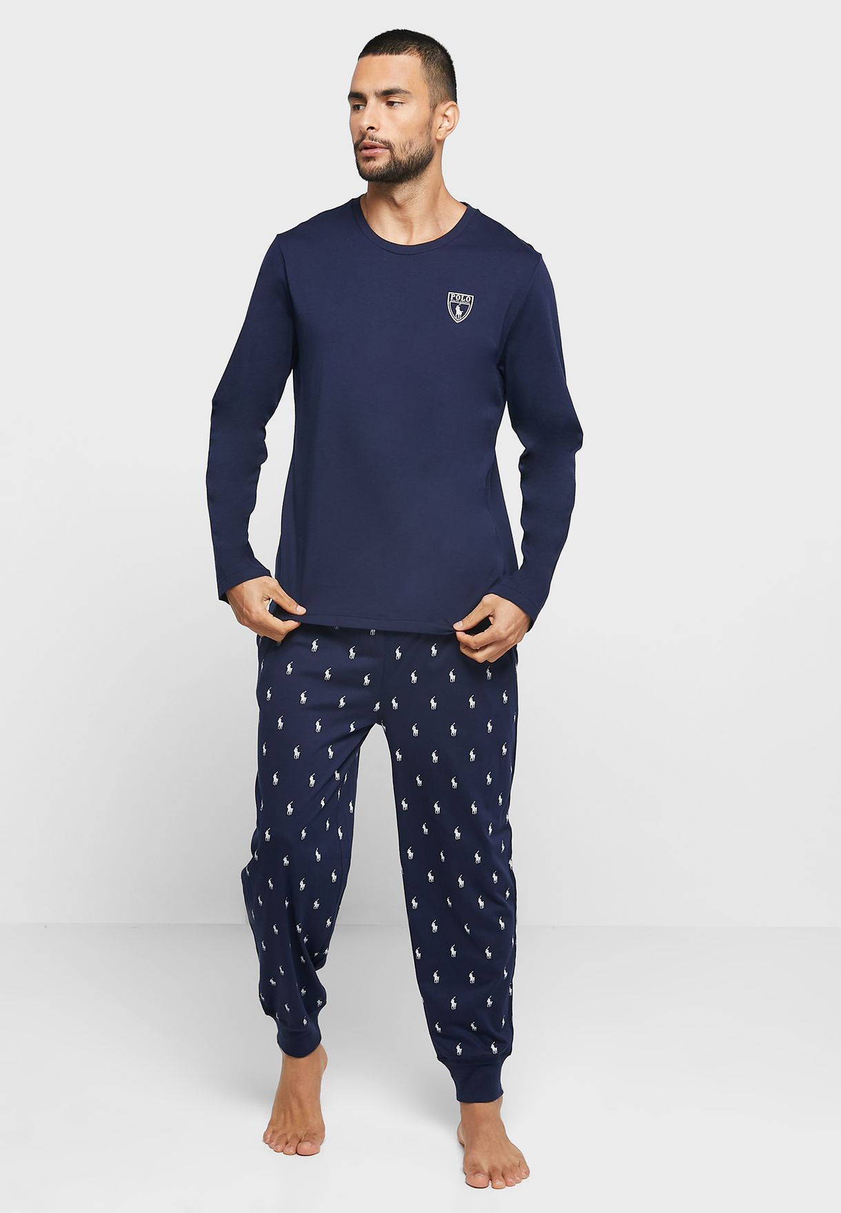 Logo Print Pyjama Set