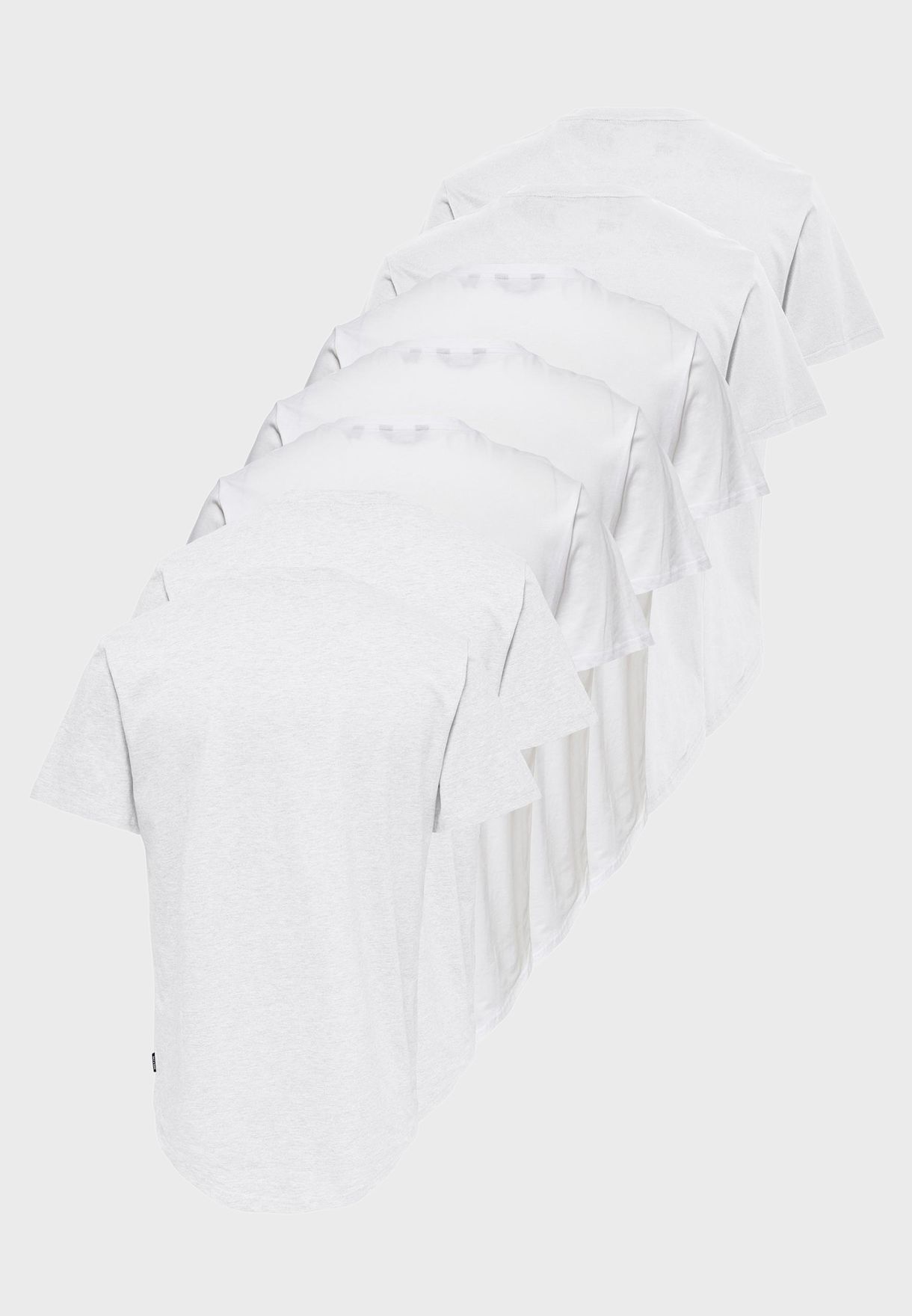 7 Pack Essential Crew Neck T-Shirt