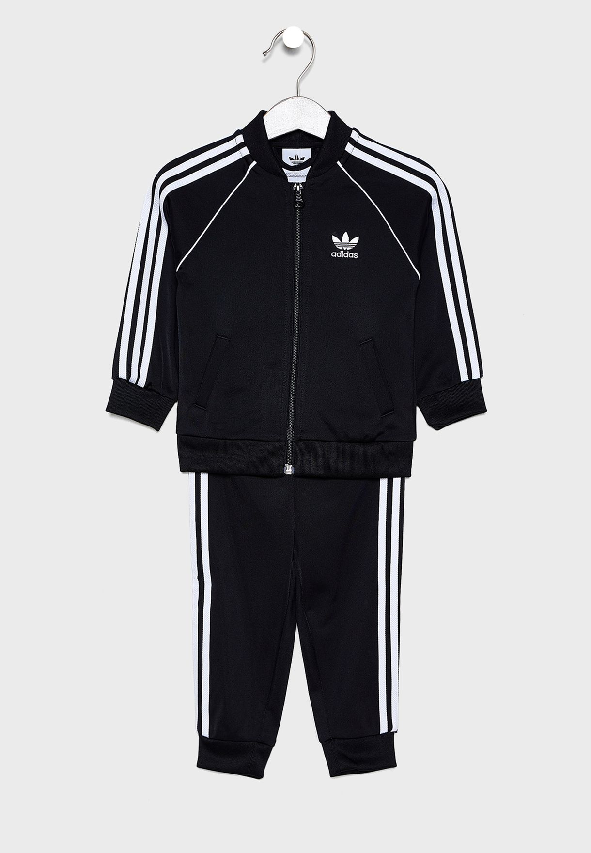 black and white adidas superstar tracksuit