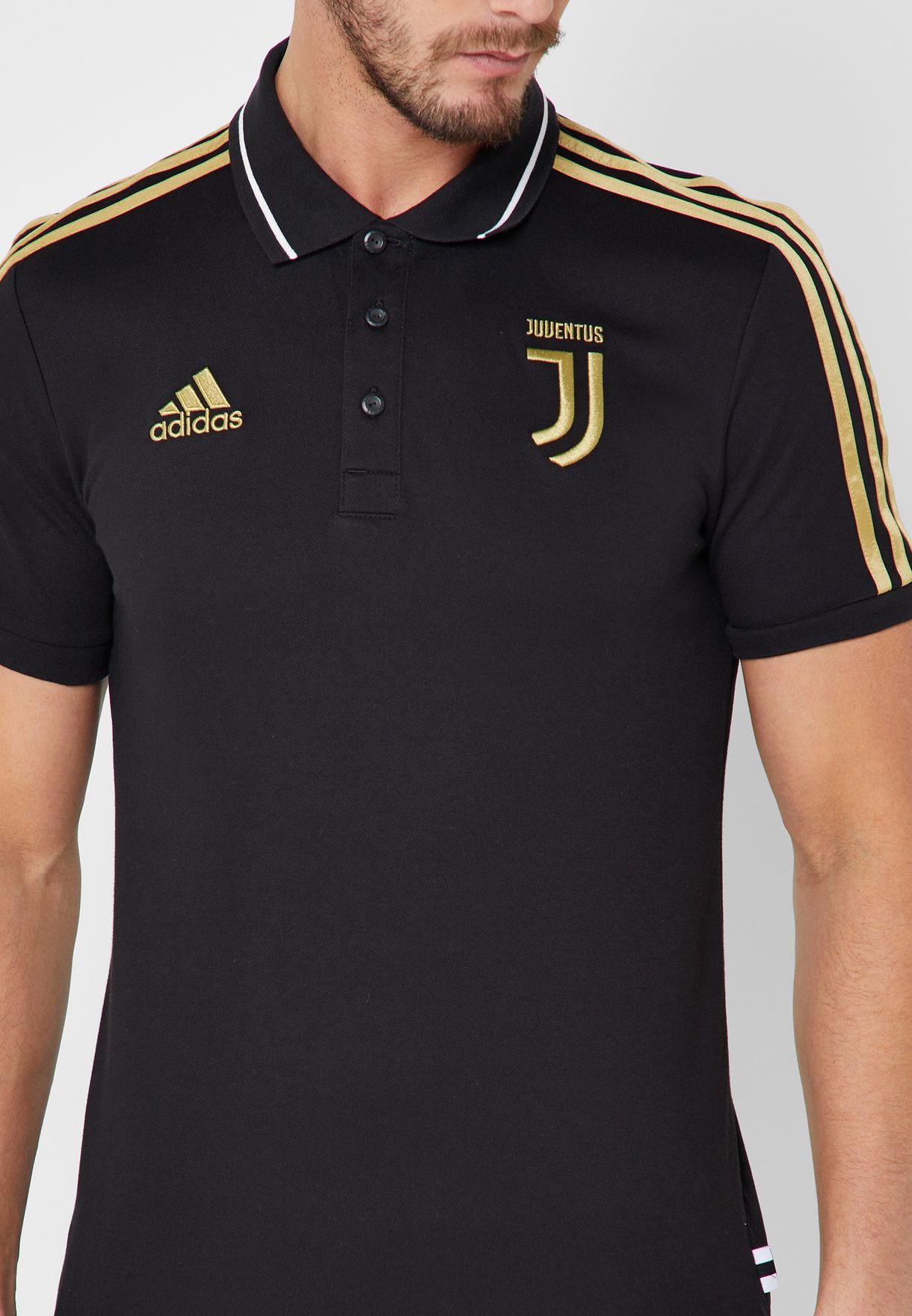 Buy adidas black Juventus Polo for Men 