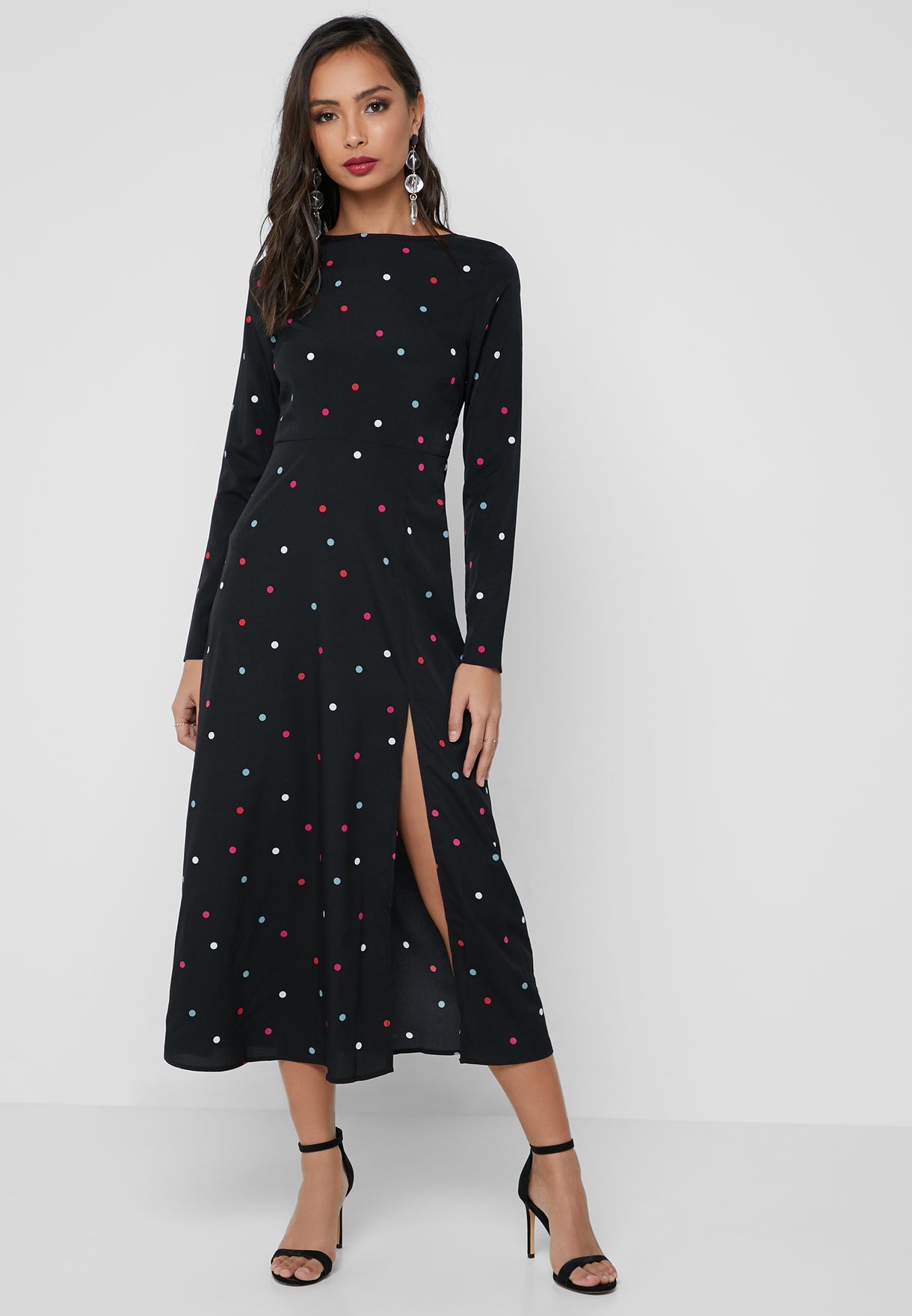 fashion union polka dot dress