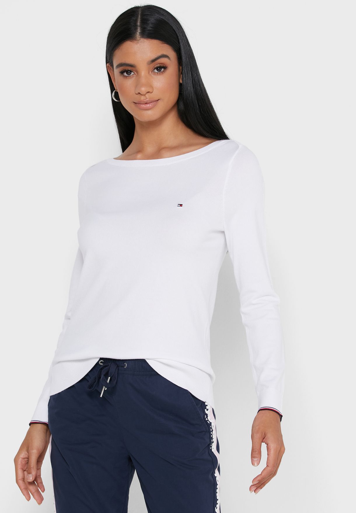 tommy hilfiger boat neck sweater