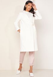 dezpina long belted wrap overcoat