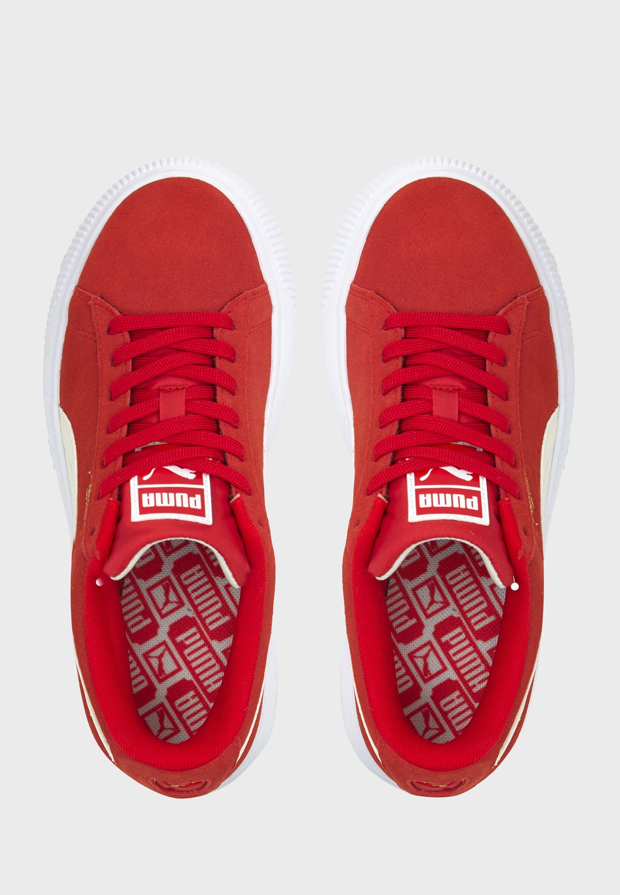 puma red suede womens