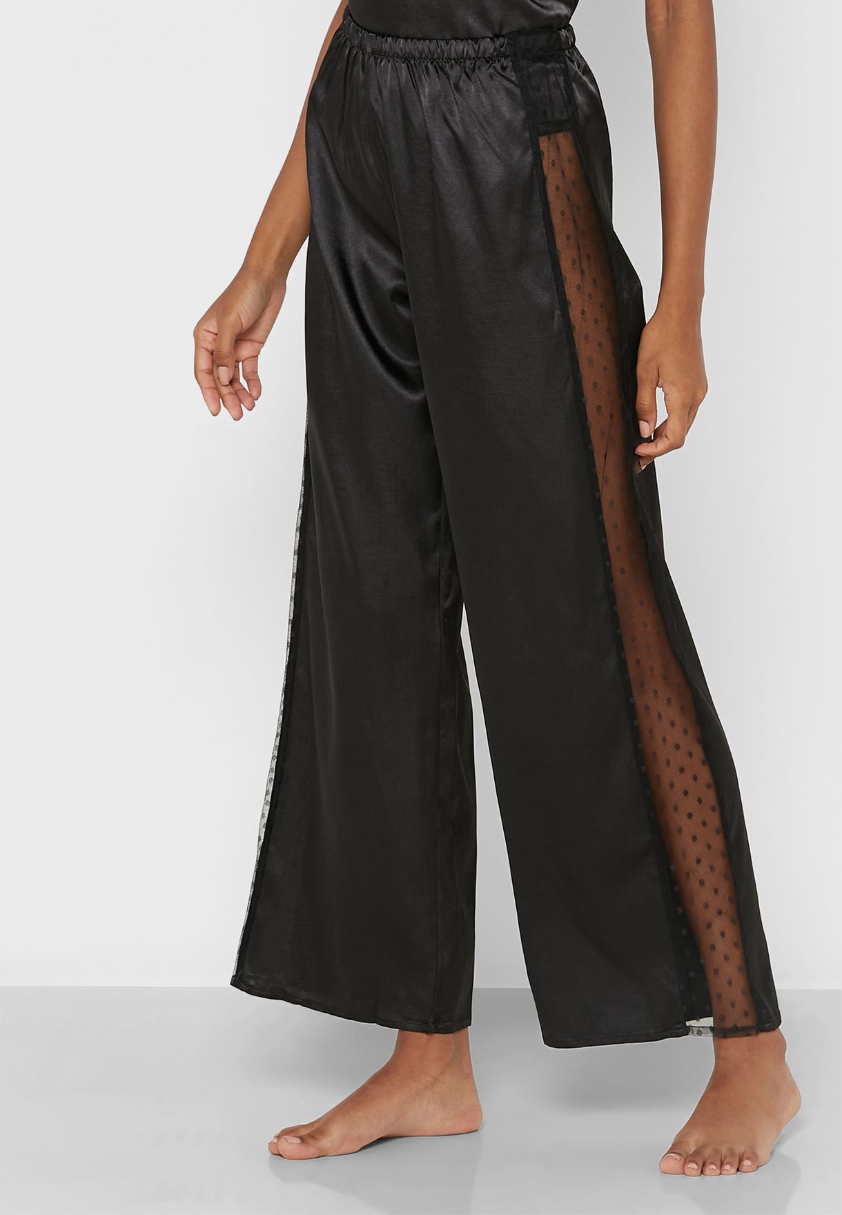 Sheer Detail Pyjamas Set