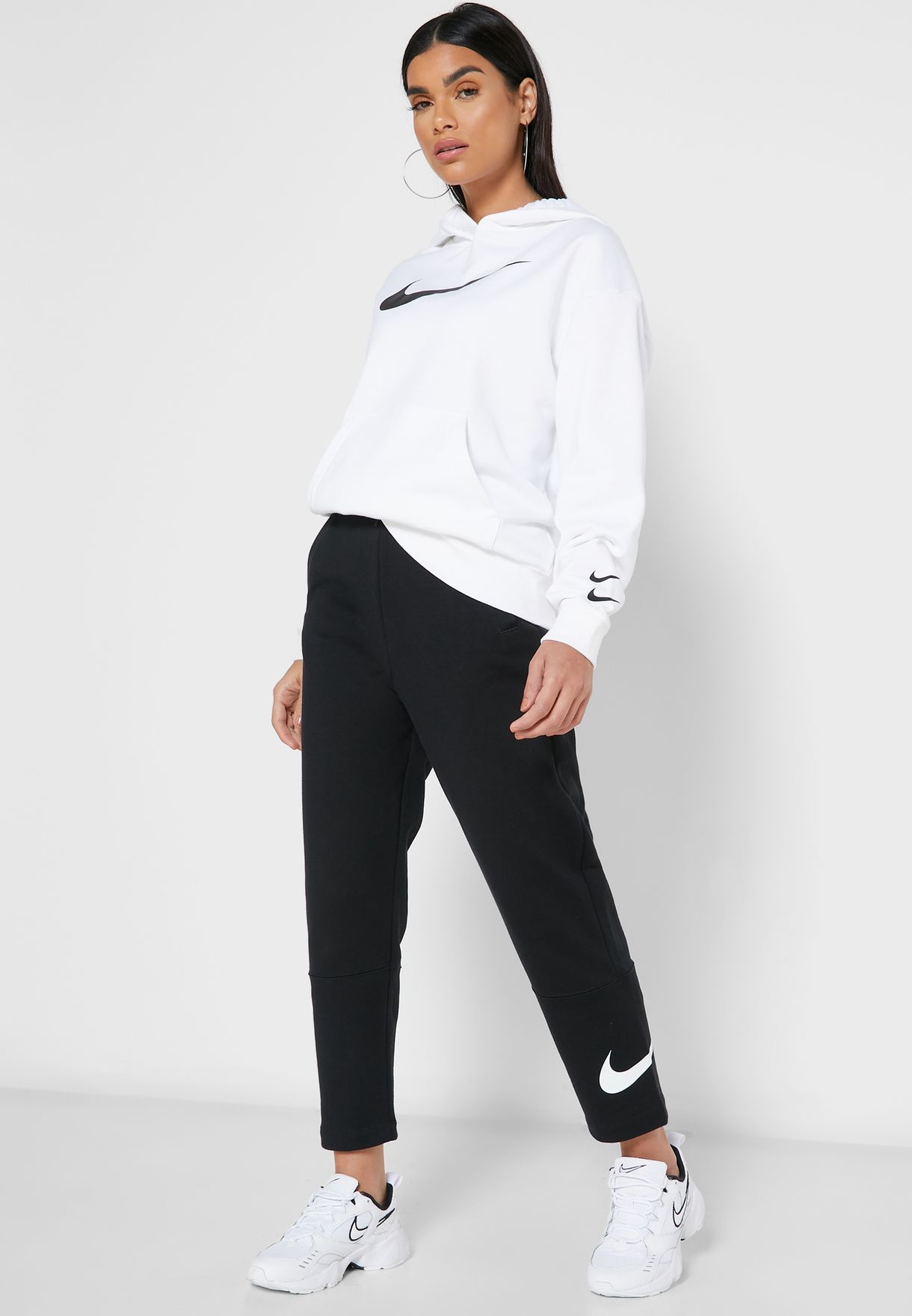 Buy Nike black NSW Swoosh Sweatpants for Women in MENA, Worldwide