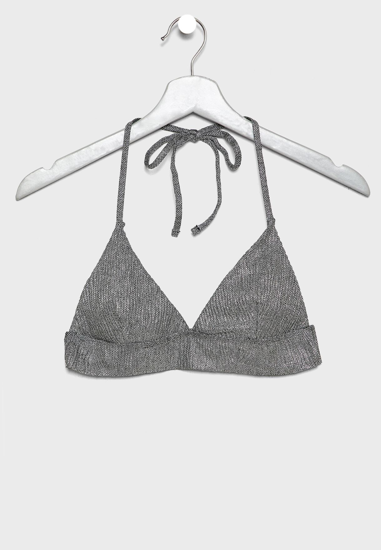 ruffle hem bikini top
