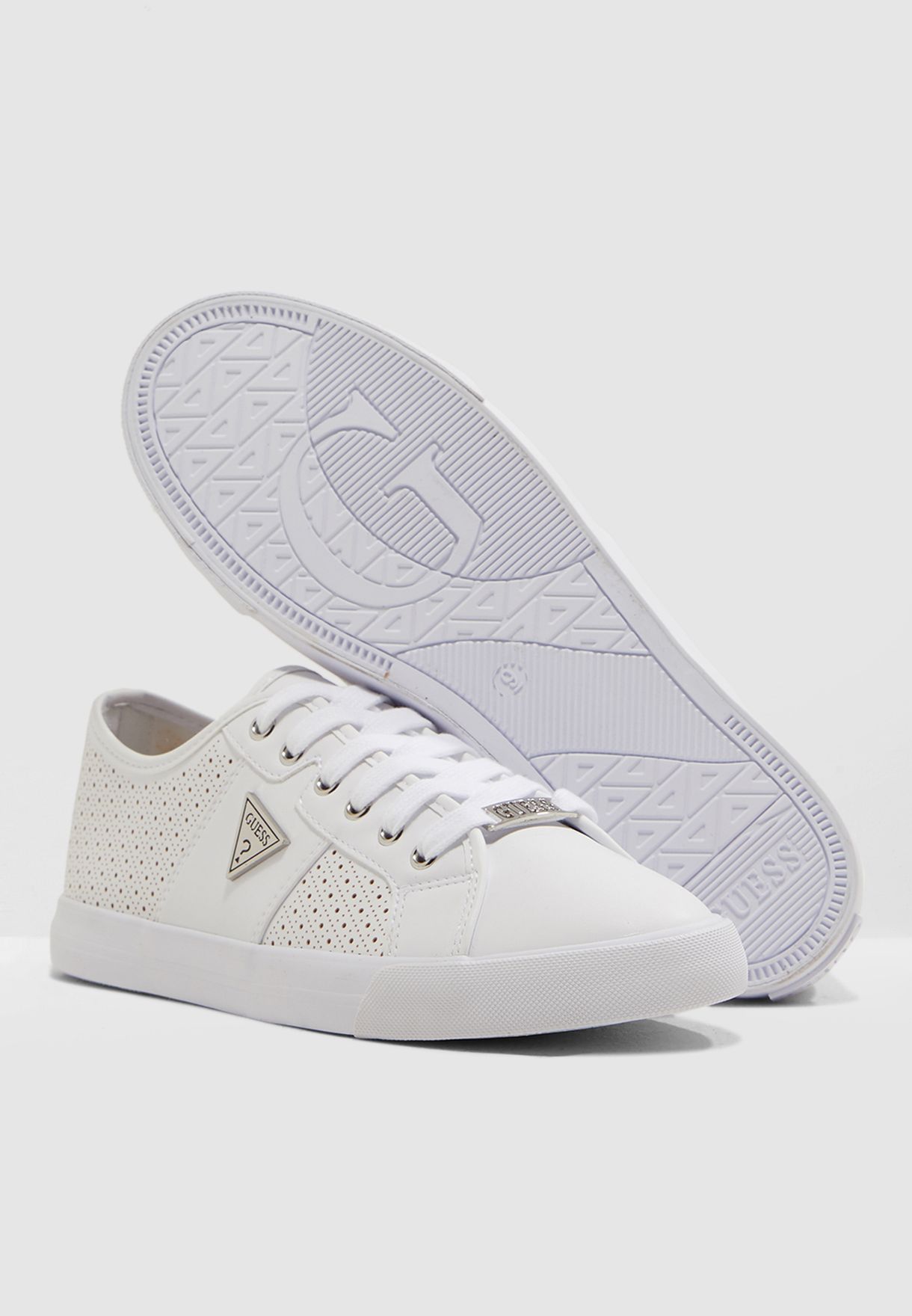 guess white shoes price