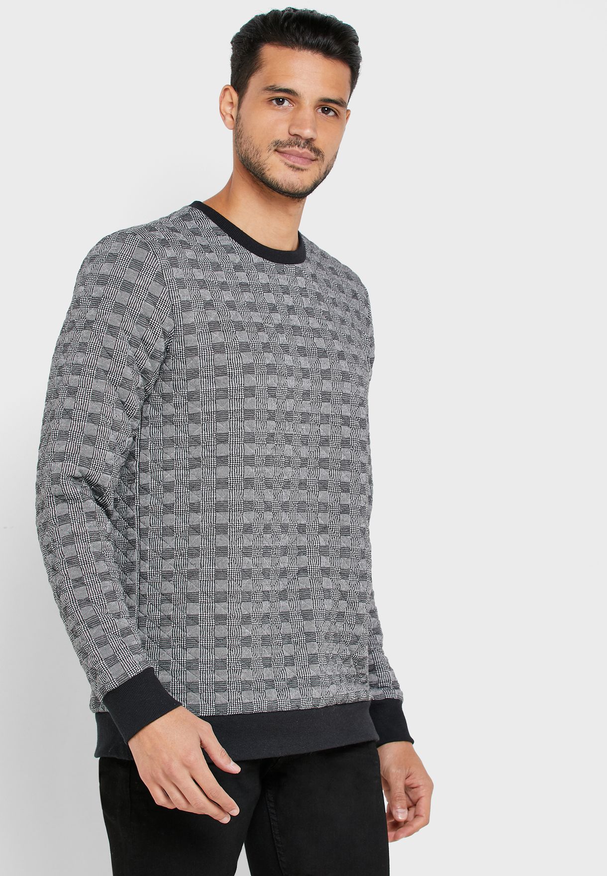 quilted sweatshirt men