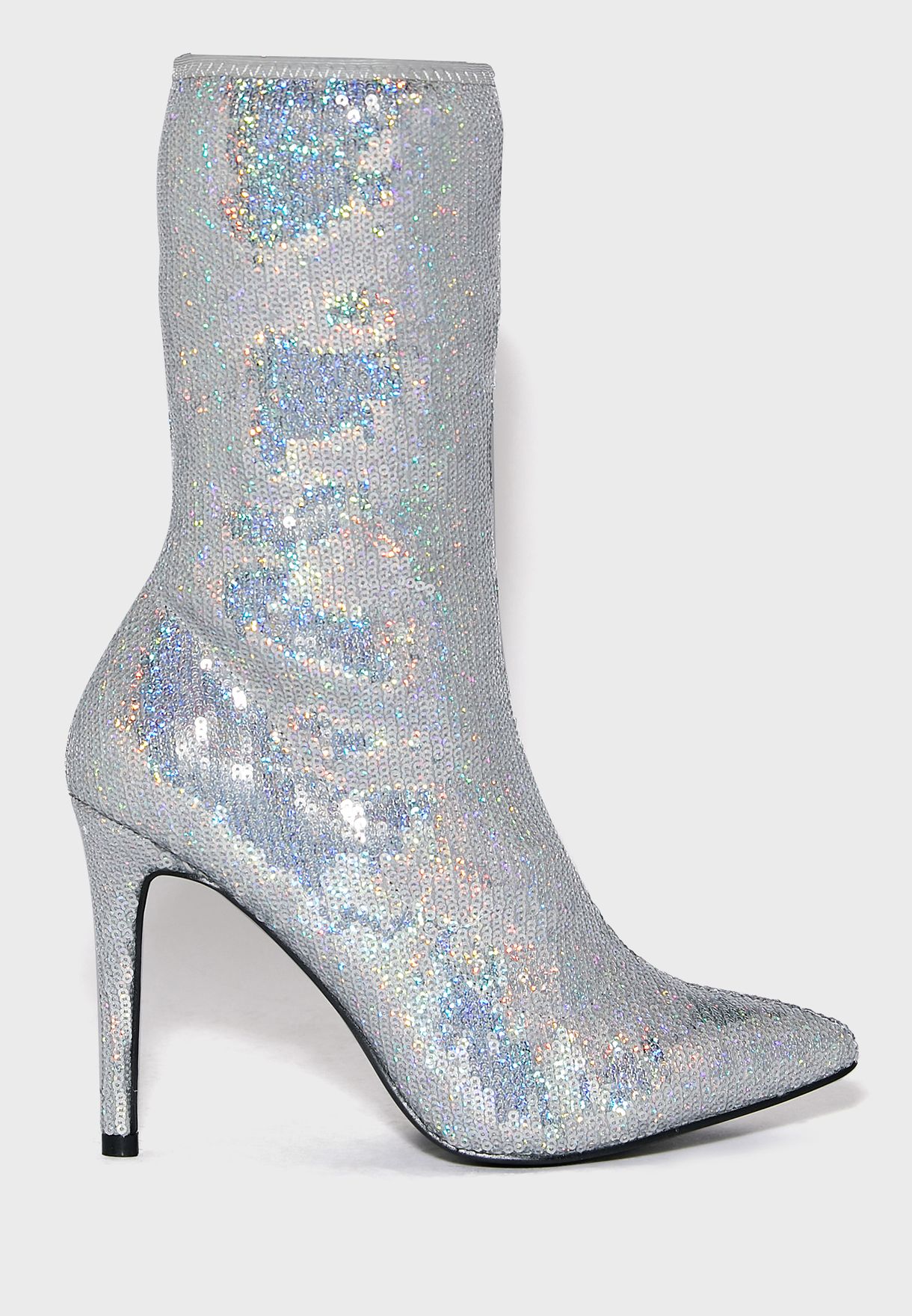 silver pointed boots