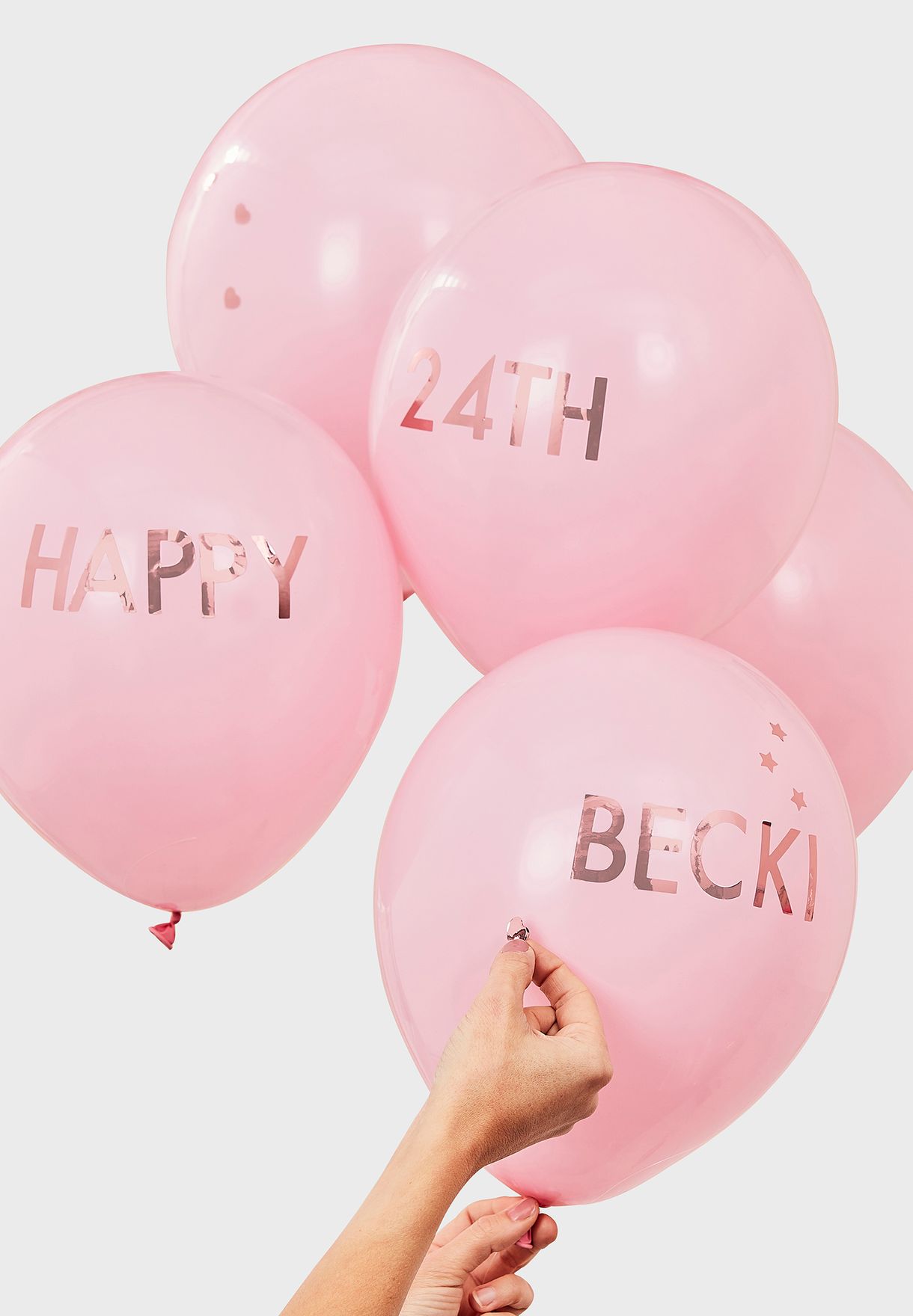 Customisable Pink Balloons