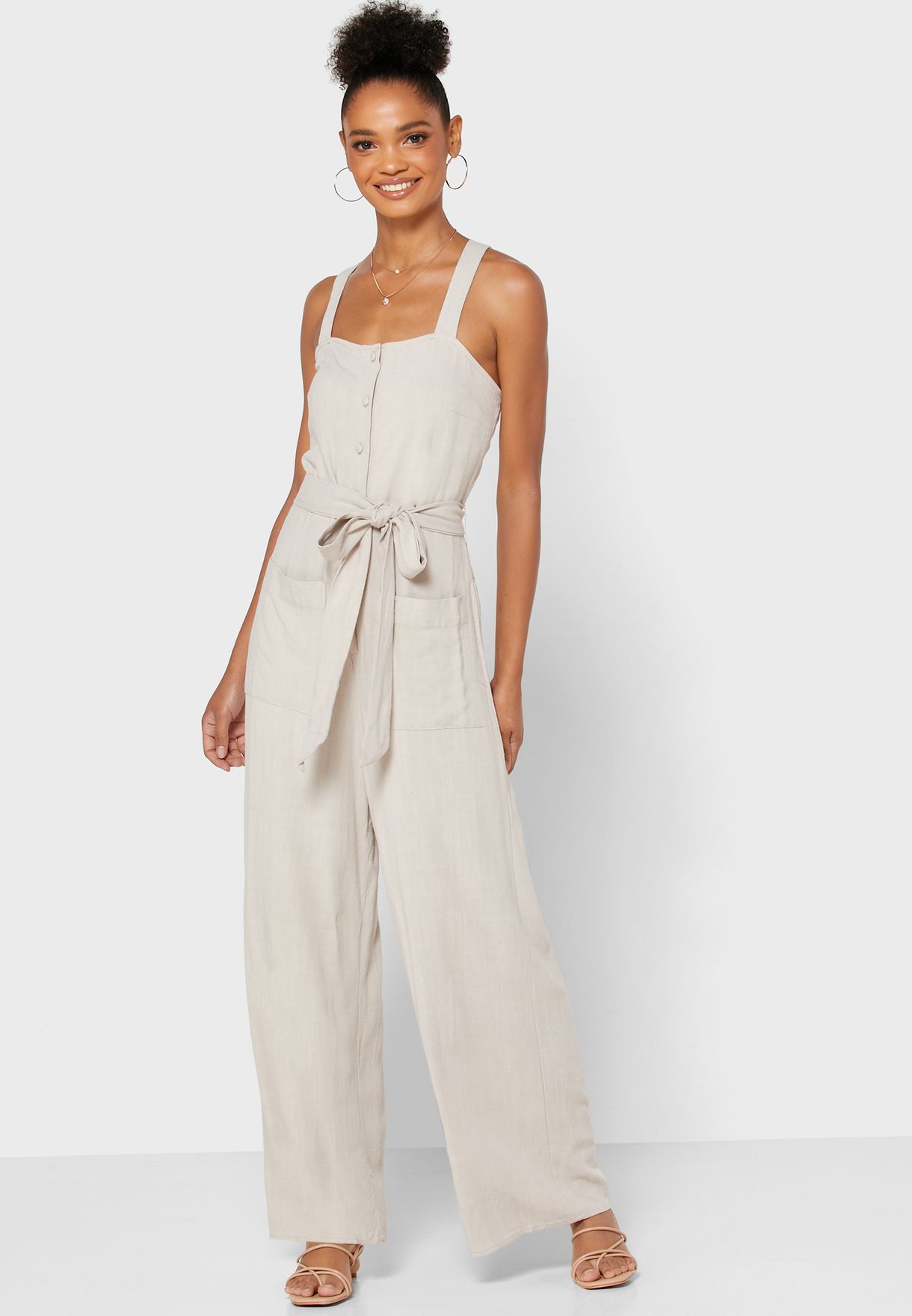 forever 21 linen jumpsuit