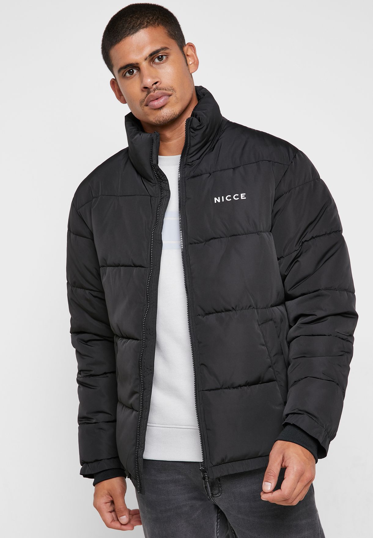 Buy Nicce London black Deca jacket for Men in MENA, Worldwide