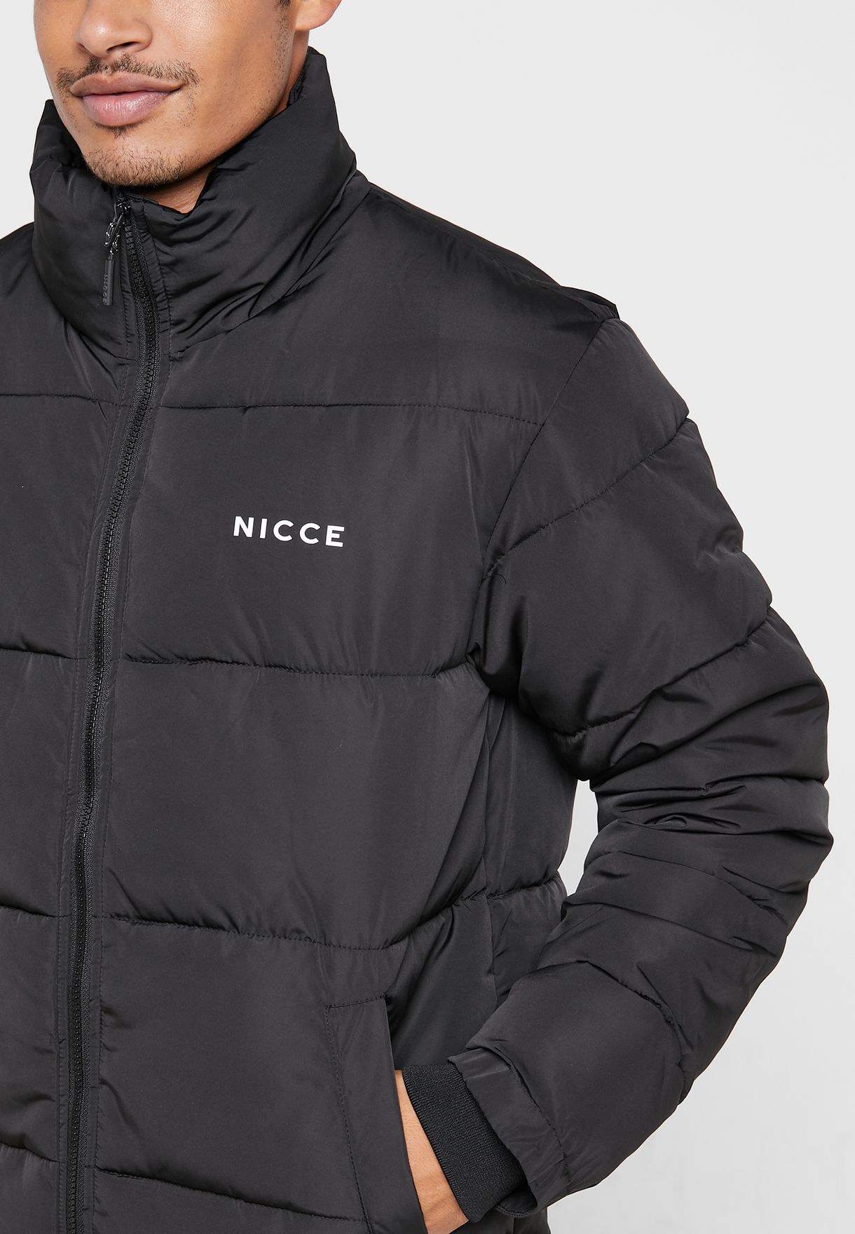 Buy Nicce London black Deca jacket for Men in MENA, Worldwide