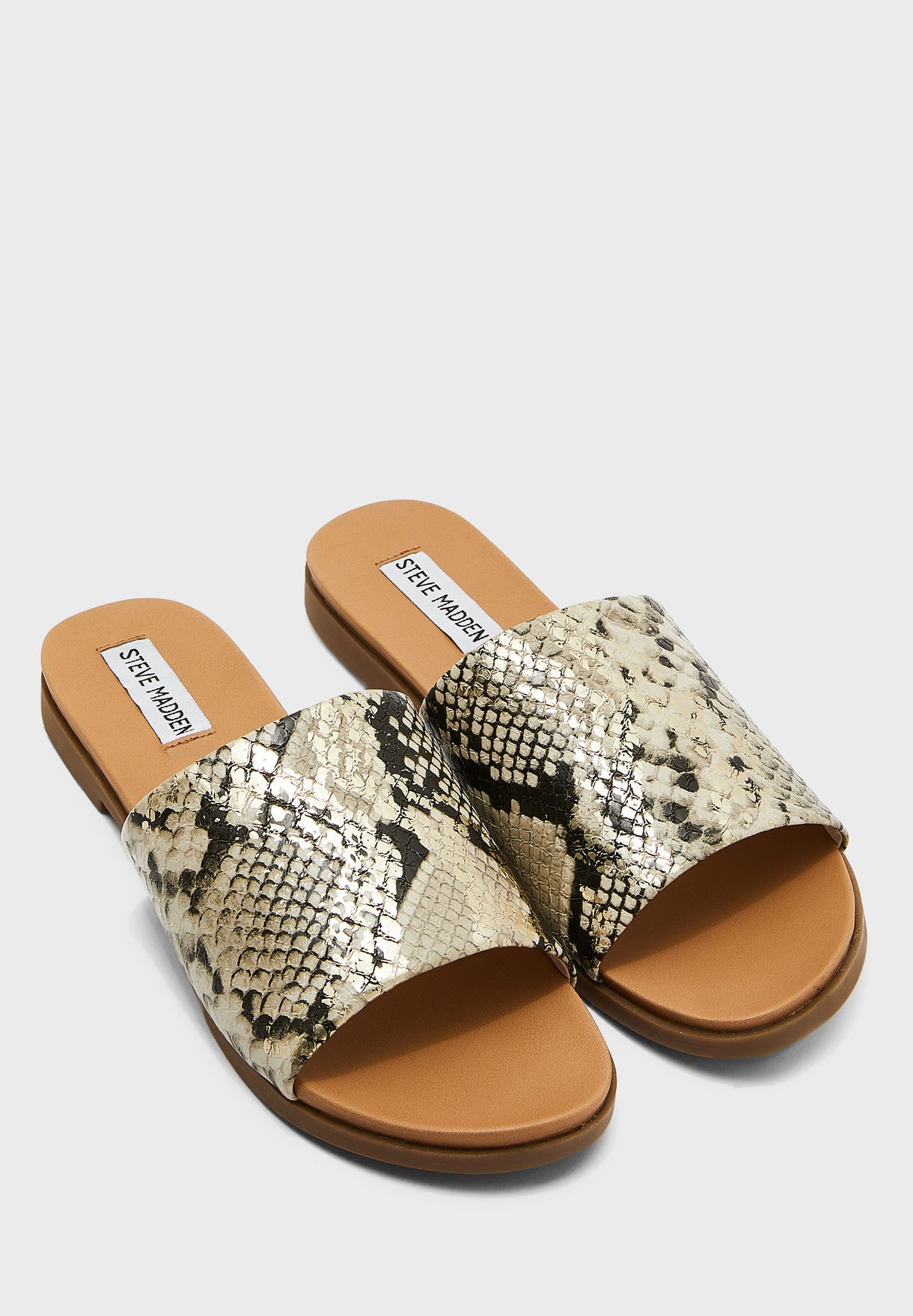 snakeskin slides steve madden