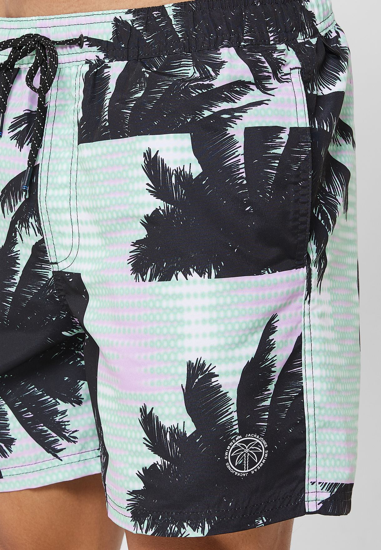 Printed Drawstring Shorts