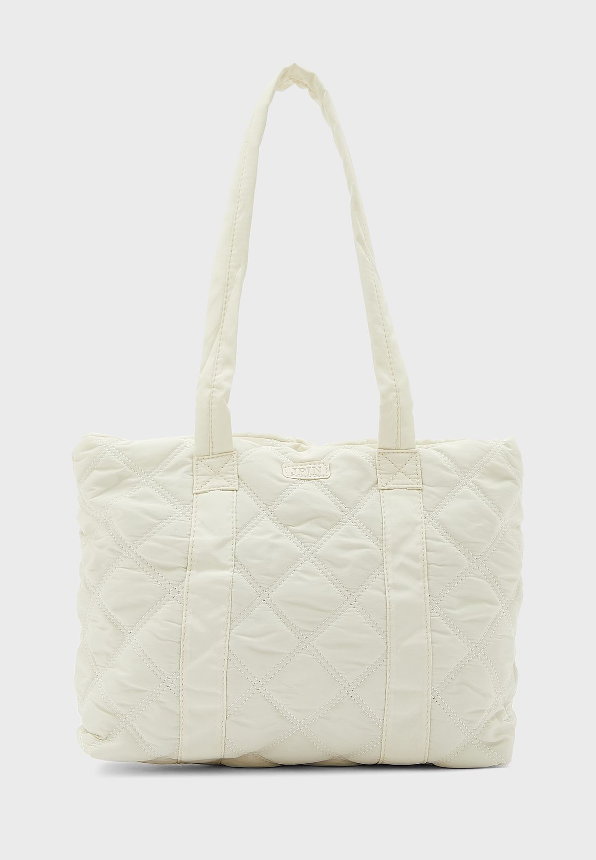 Quilted Nylon Tote Bag 
