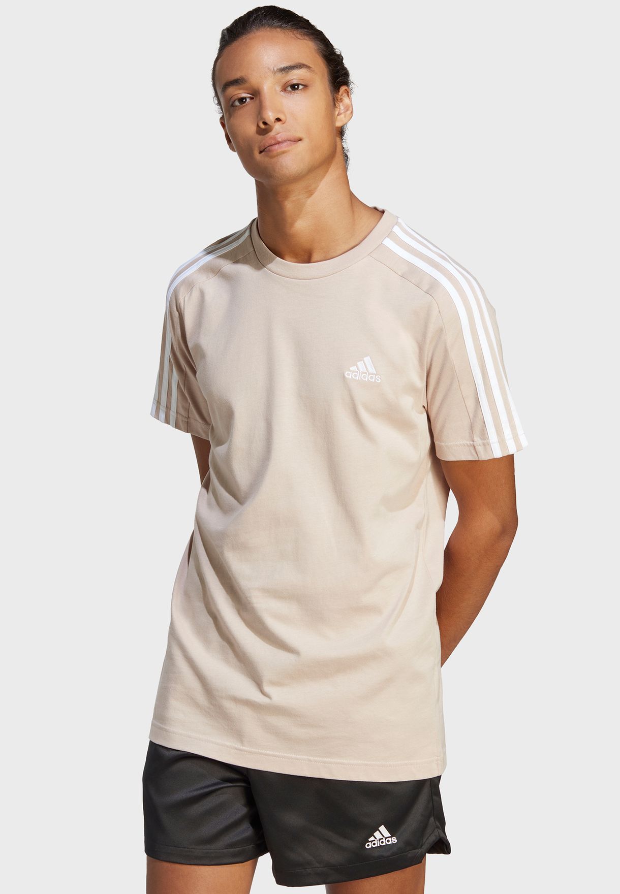 3 Stripe Essential Single Jersey T-Shirt