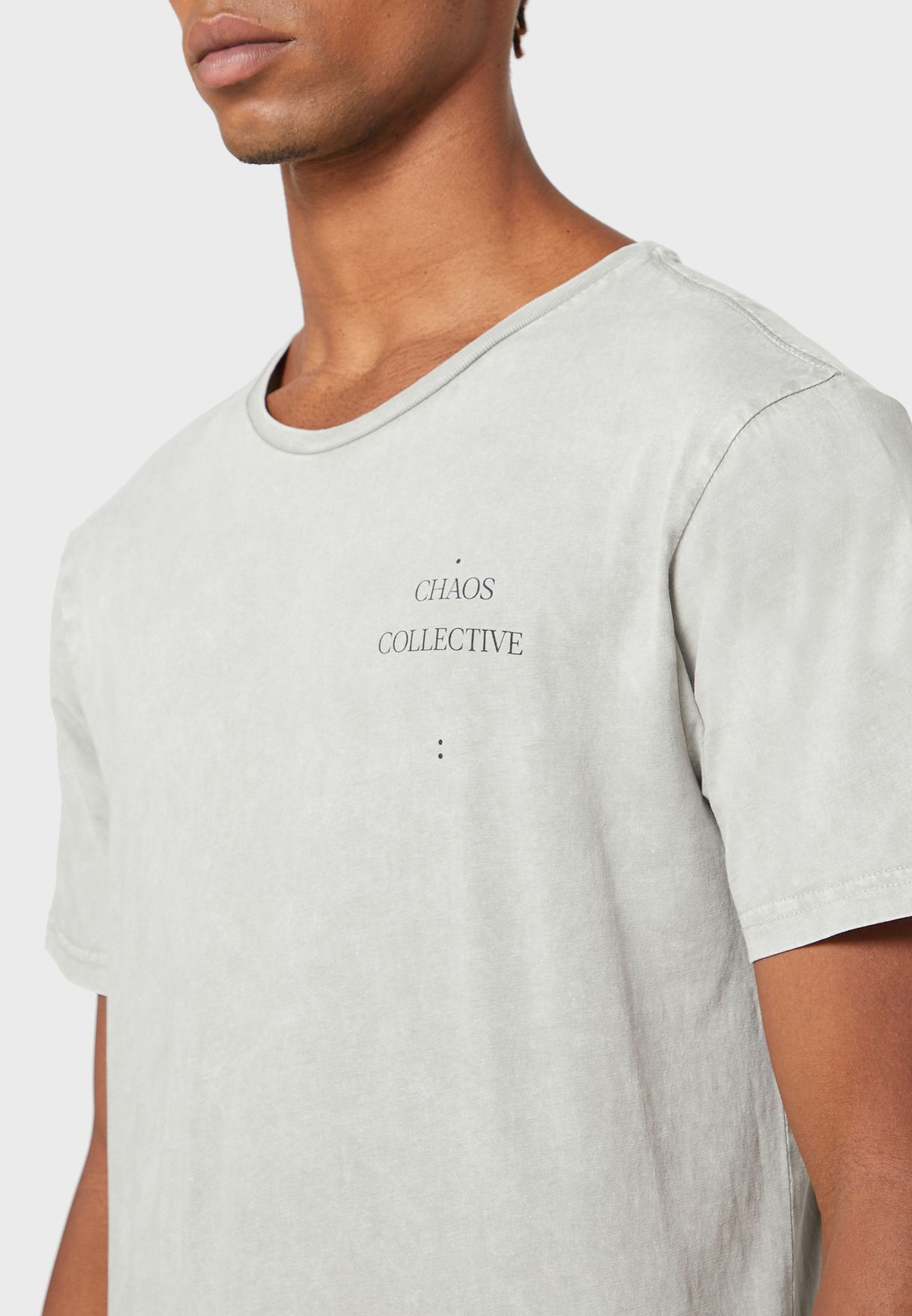 longline crew neck t shirt