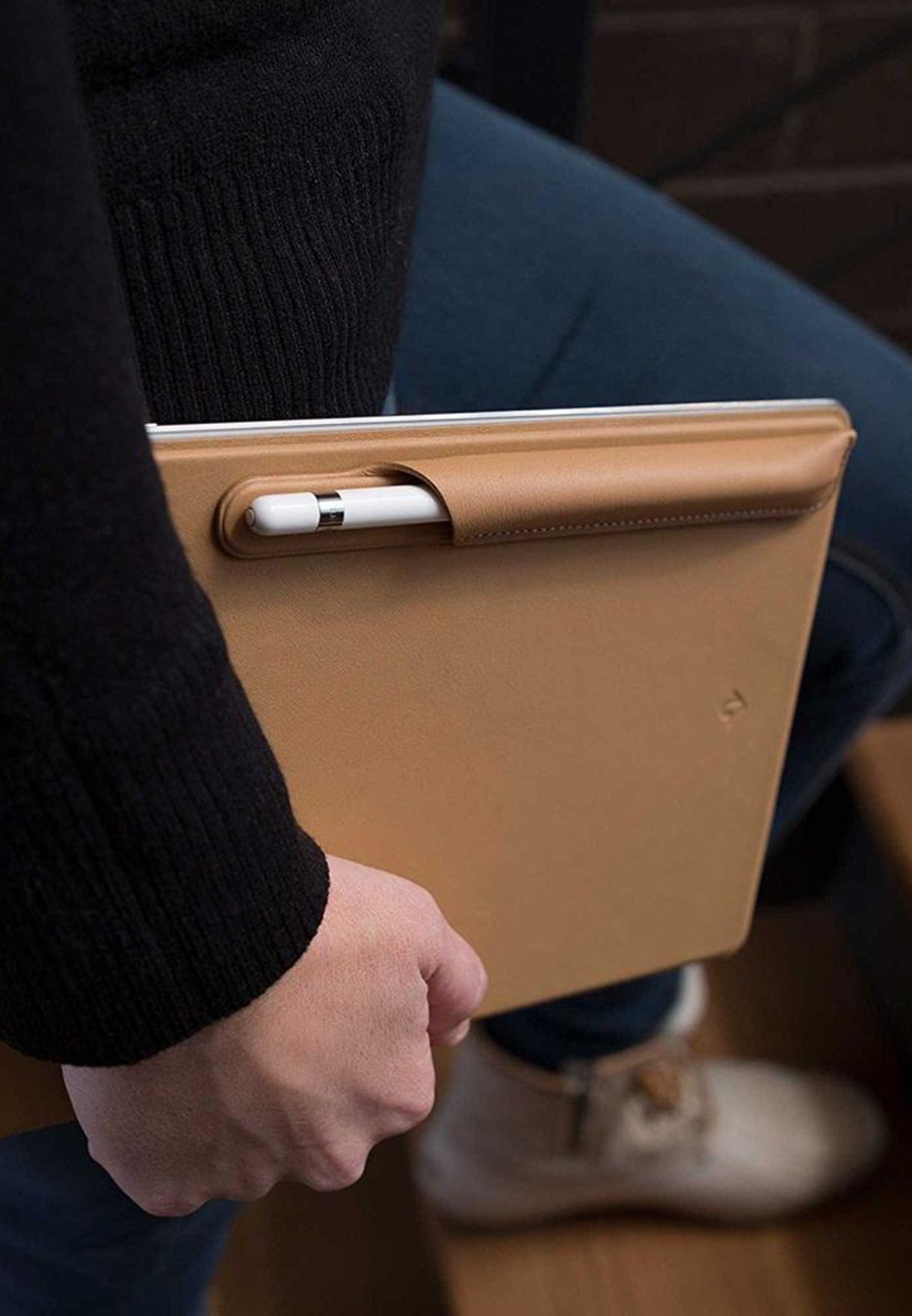Apple Pencil Snap Magnetic Leather Case