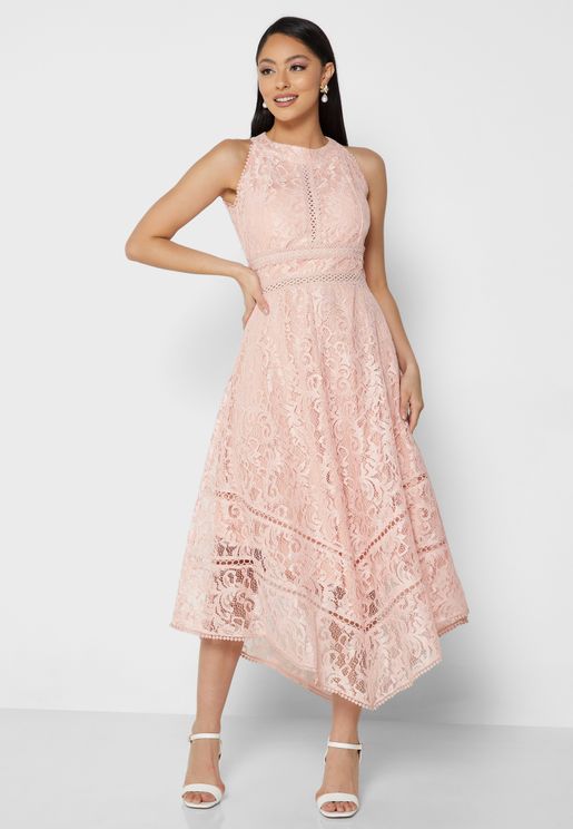 Asymmetrcial Lace Dress