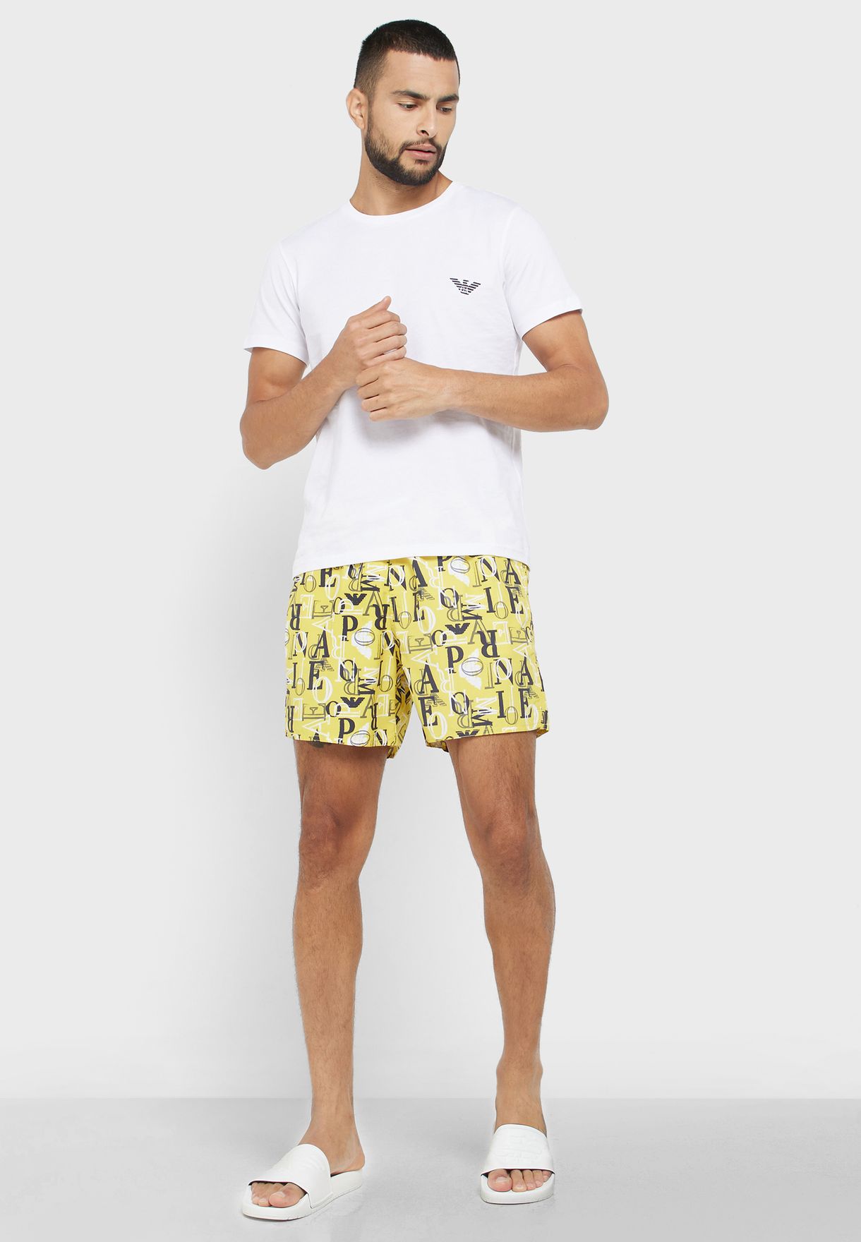 Logo Print Swim Shorts
