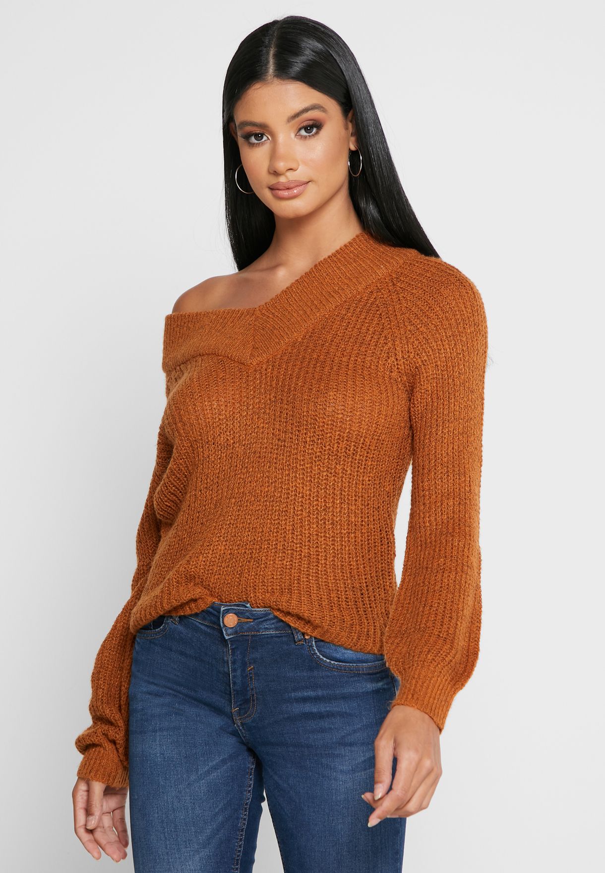 engineering forum mentaal Buy Jacqueline De Yong brown Off Shoulder Sweater for Women in MENA,  Worldwide - 15211011