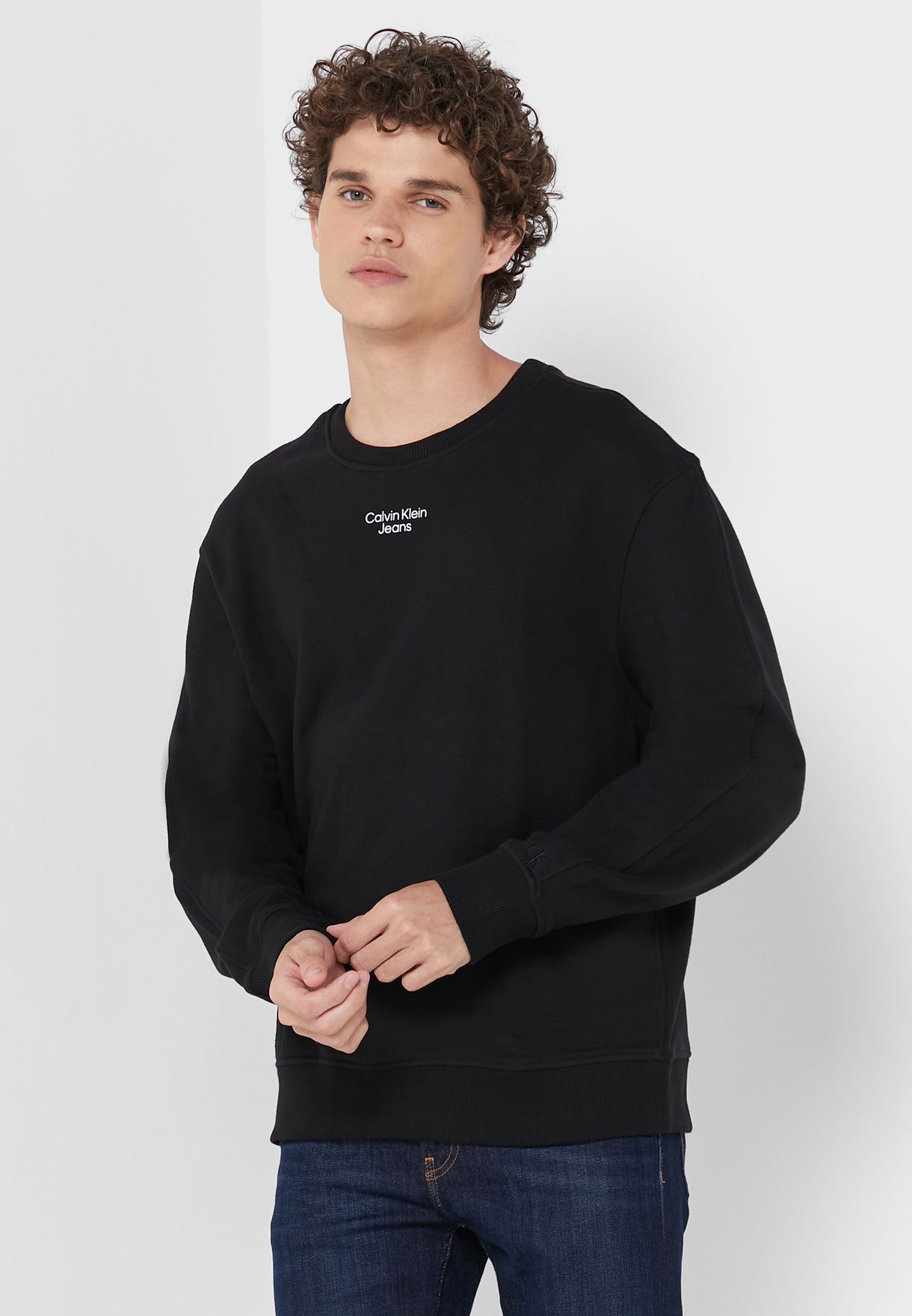Logo Printed Crew Neck Sweatshirt
