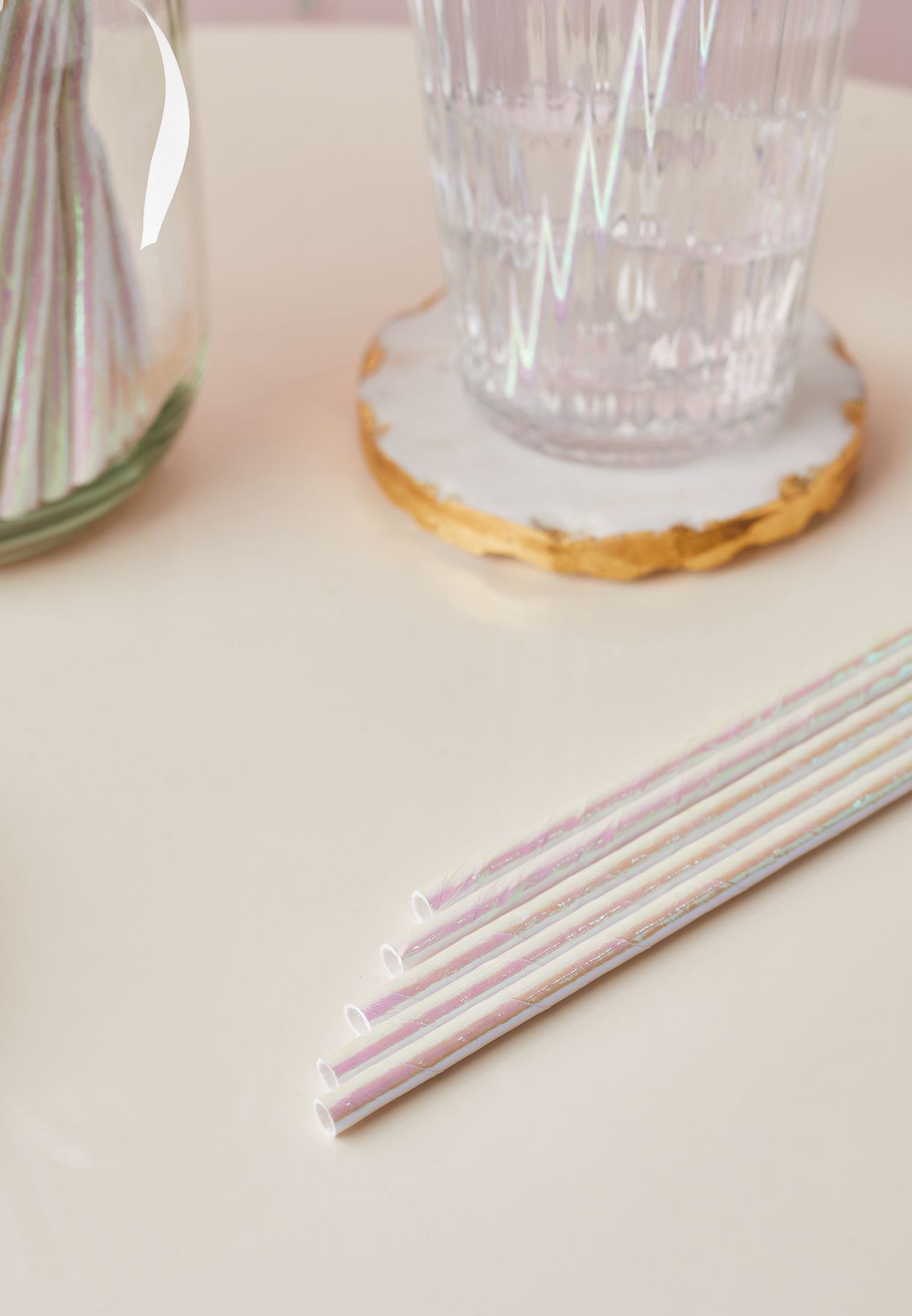 Iridescent Paper Straws