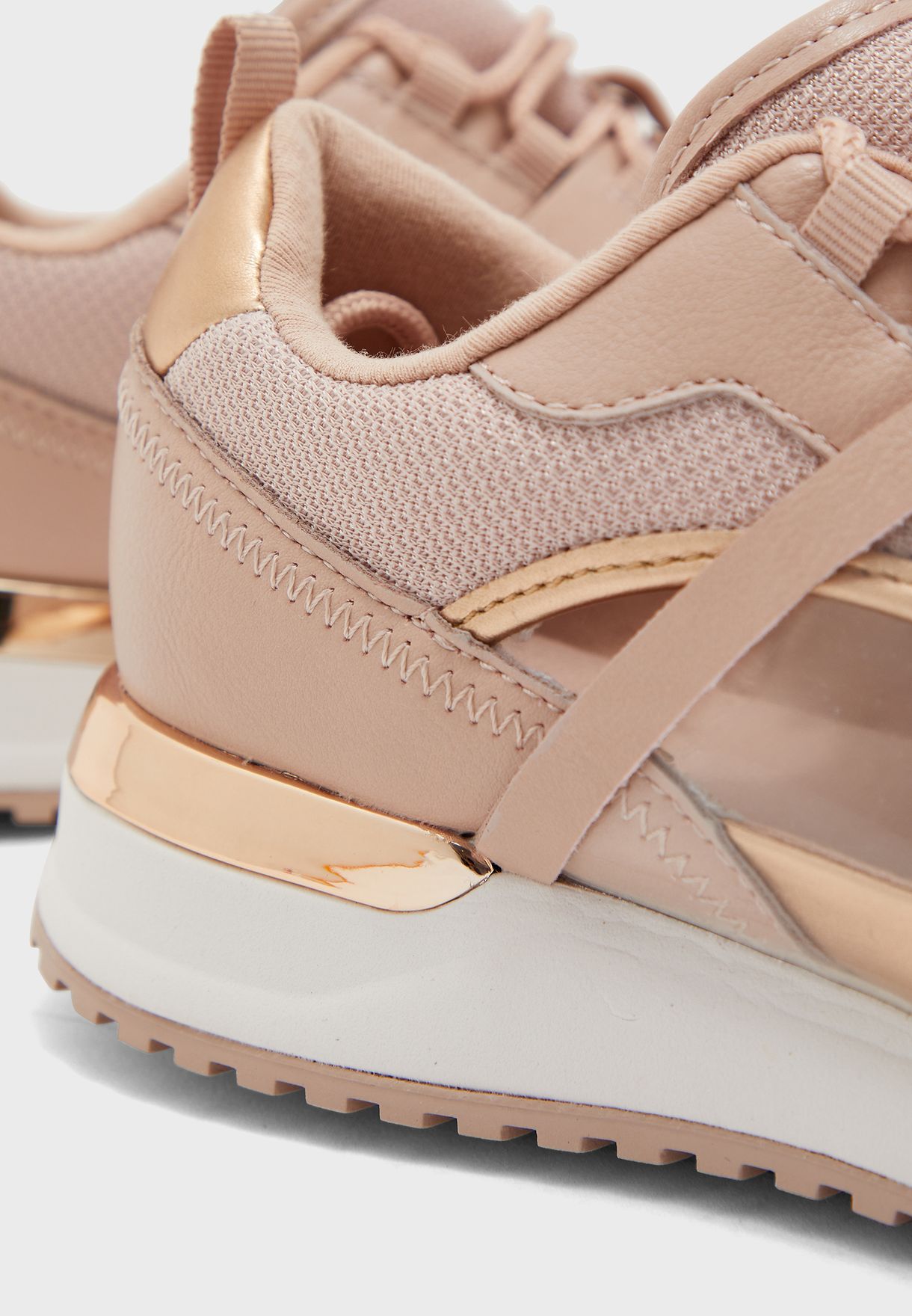 aldo rose gold sneakers