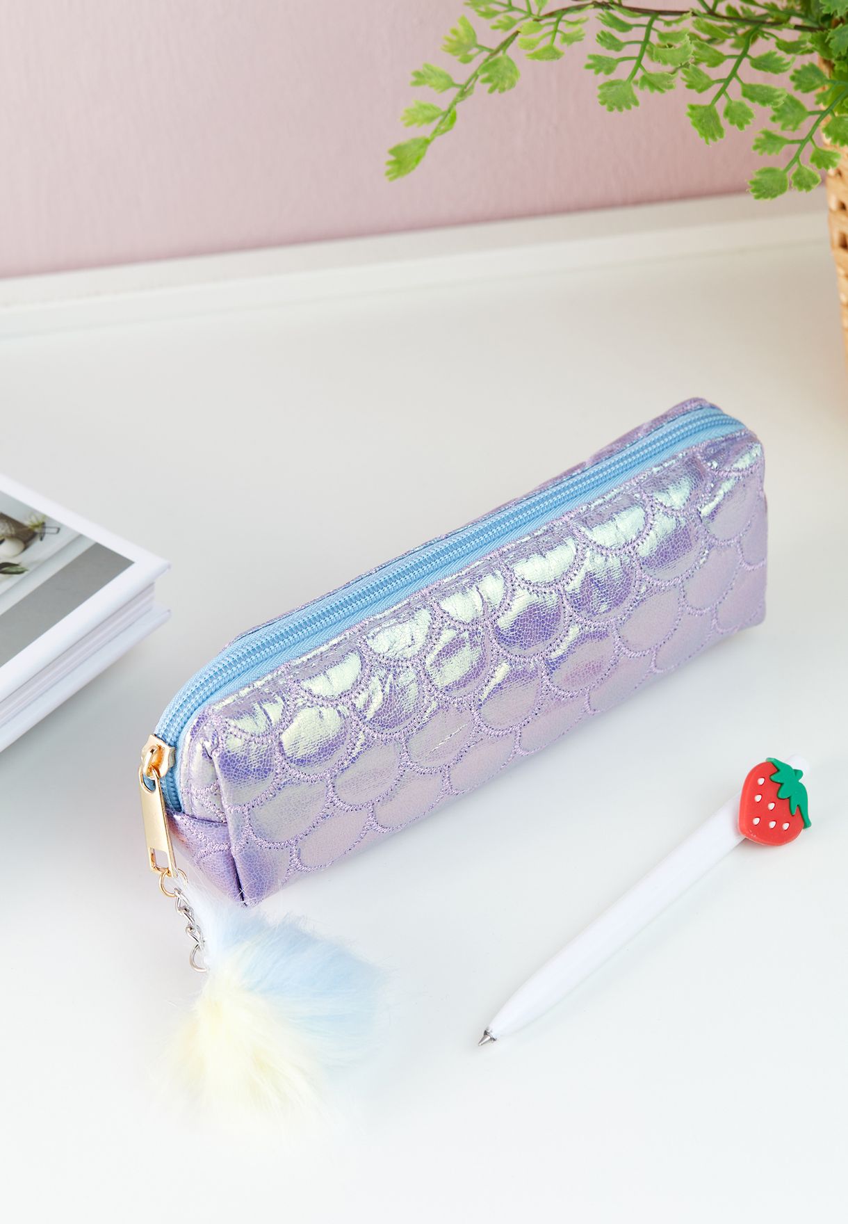 Quilted Mermaid Pencil Case