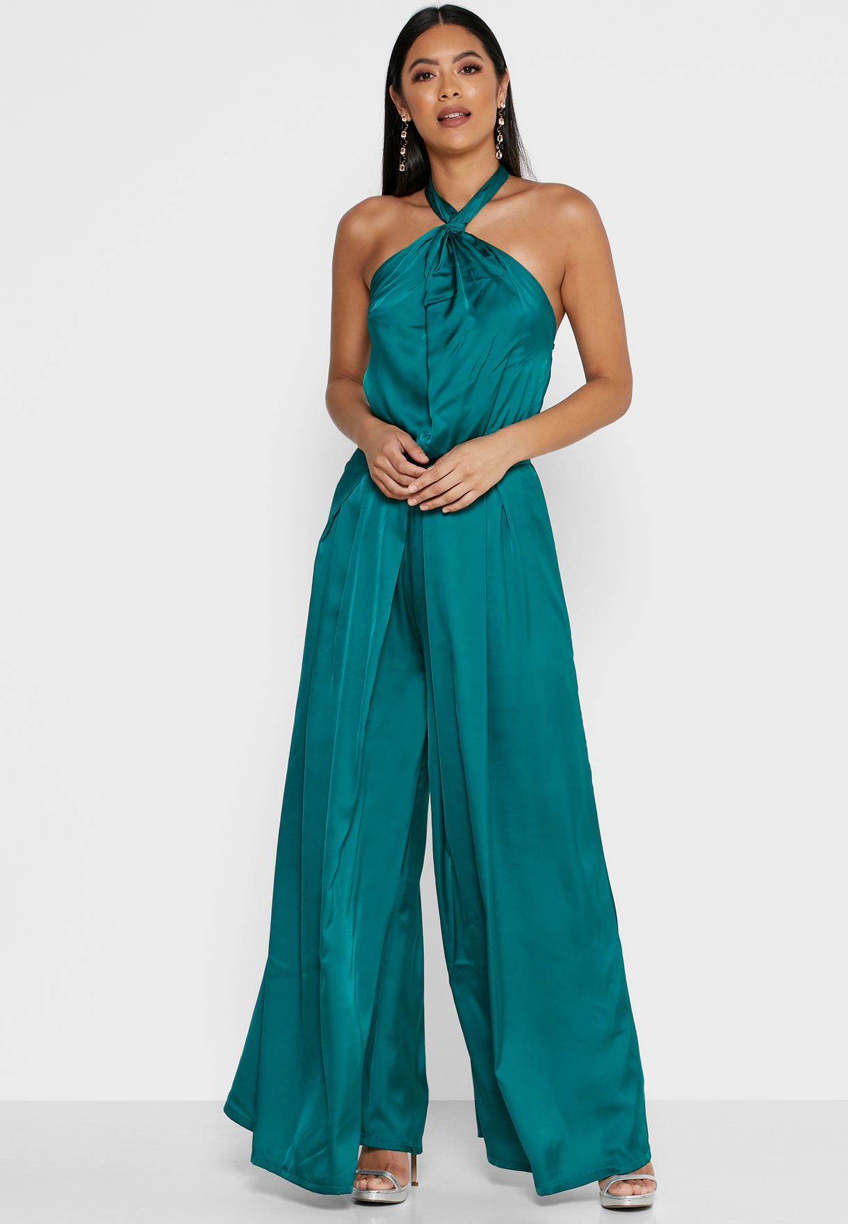 Buy Ella Limited Edition green Halterneck Jumpsuit for Women in Manama ...