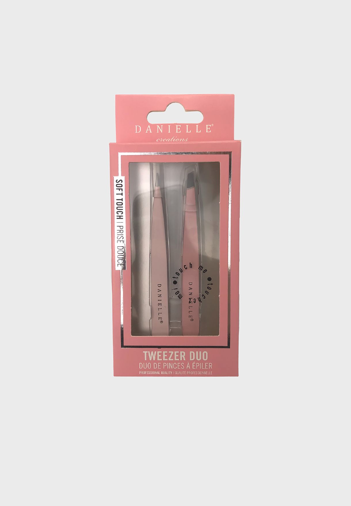 Soft Touch Tweezer 2 Pack - Rose Pink