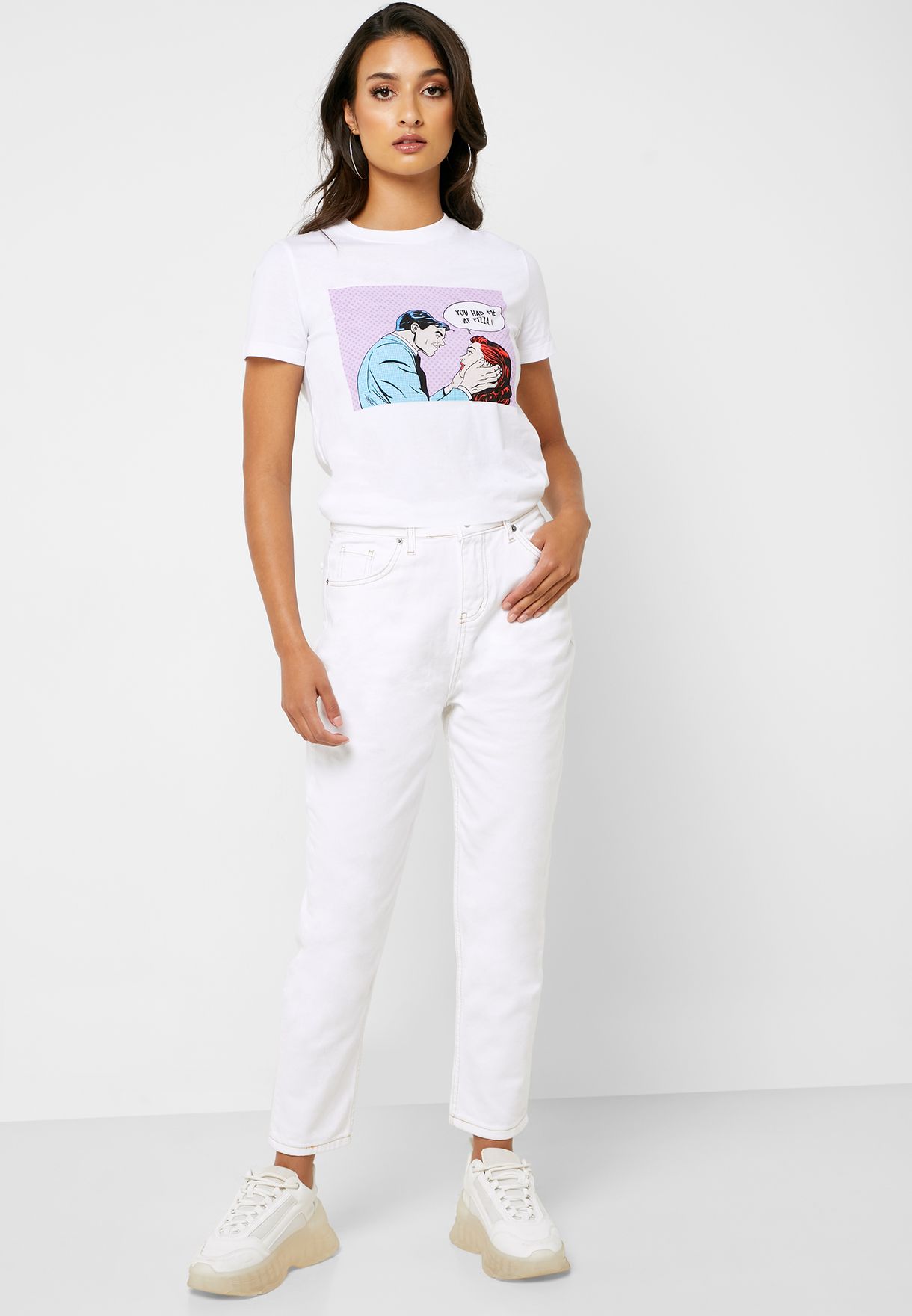 coloured mom jeans