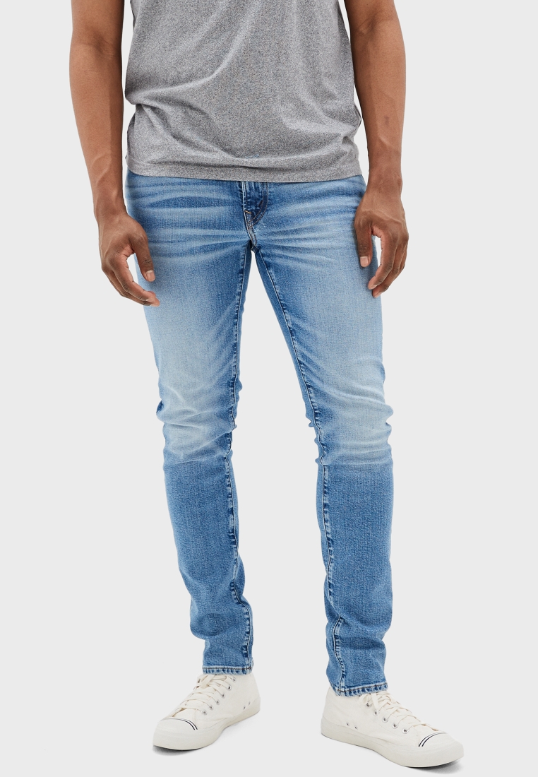 Buy American Eagle blue Mid Wash Slim Fit Jeans for Men MENA,