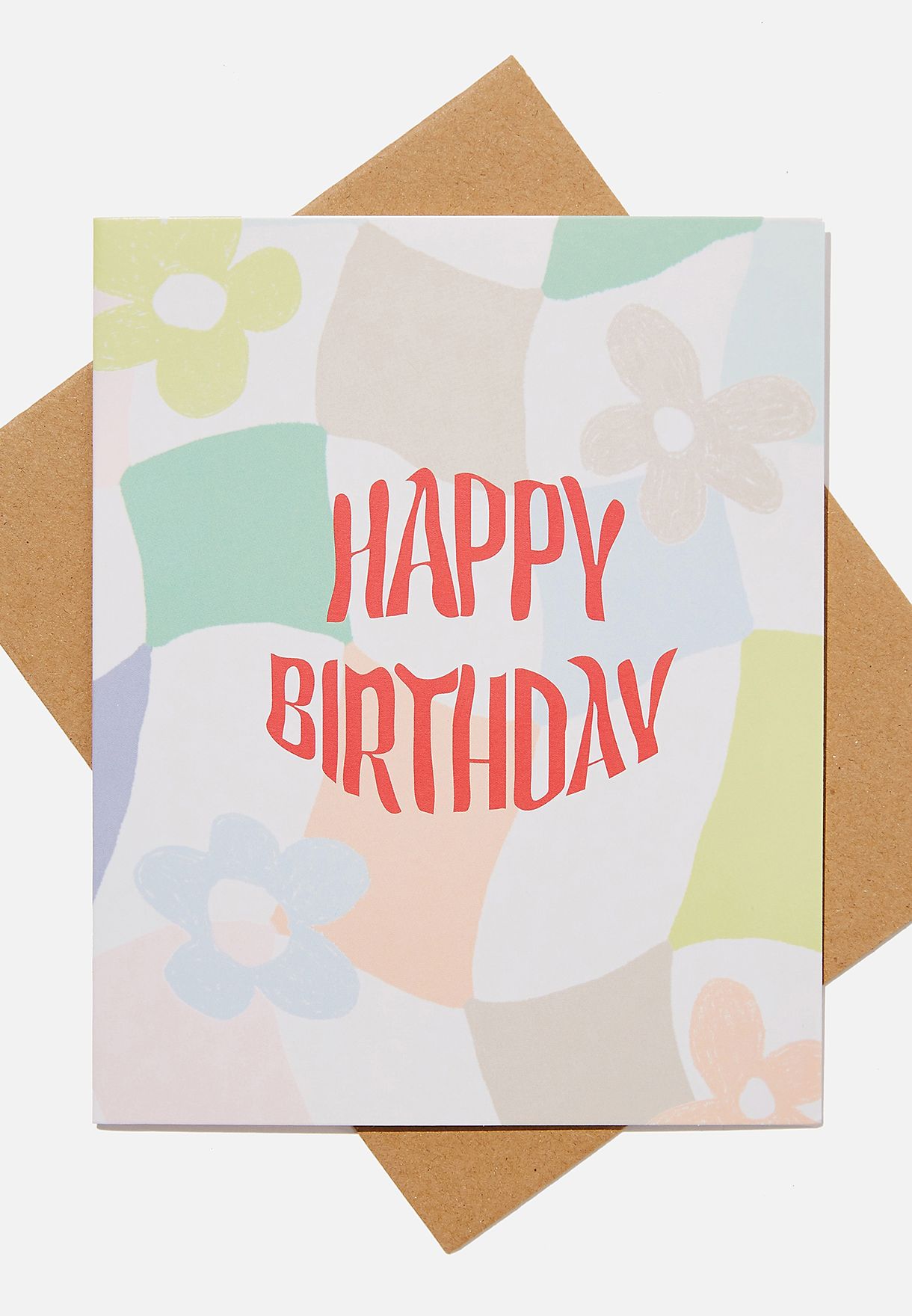 Happy Birthday Warped Daisies Birthday Card
