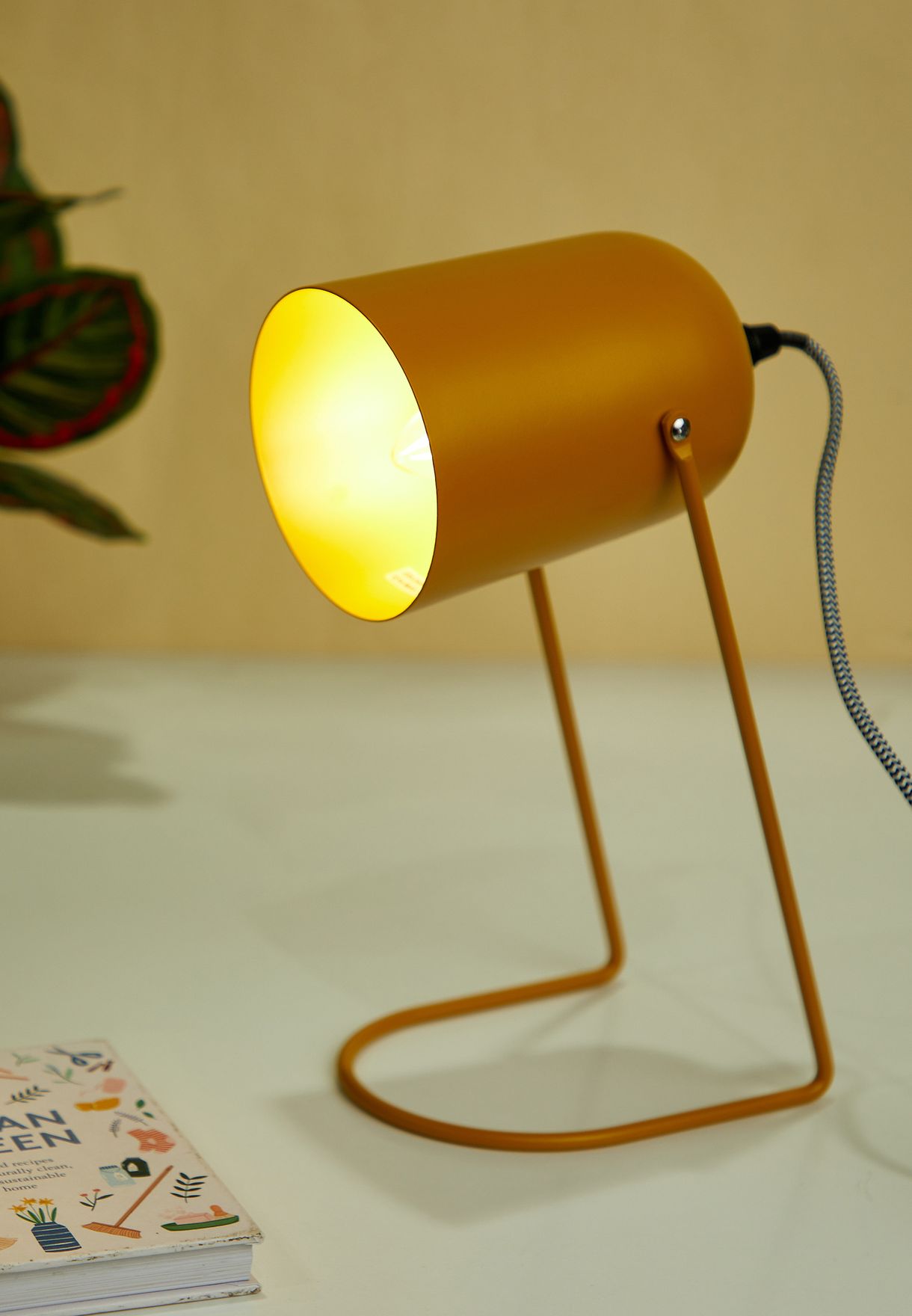 Enchant Matte Yellow Steel Table Lamp